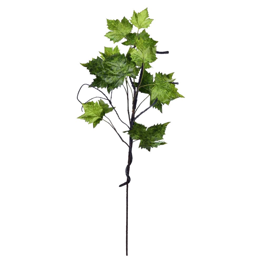 Green Plane Leaf Artificial Spray
