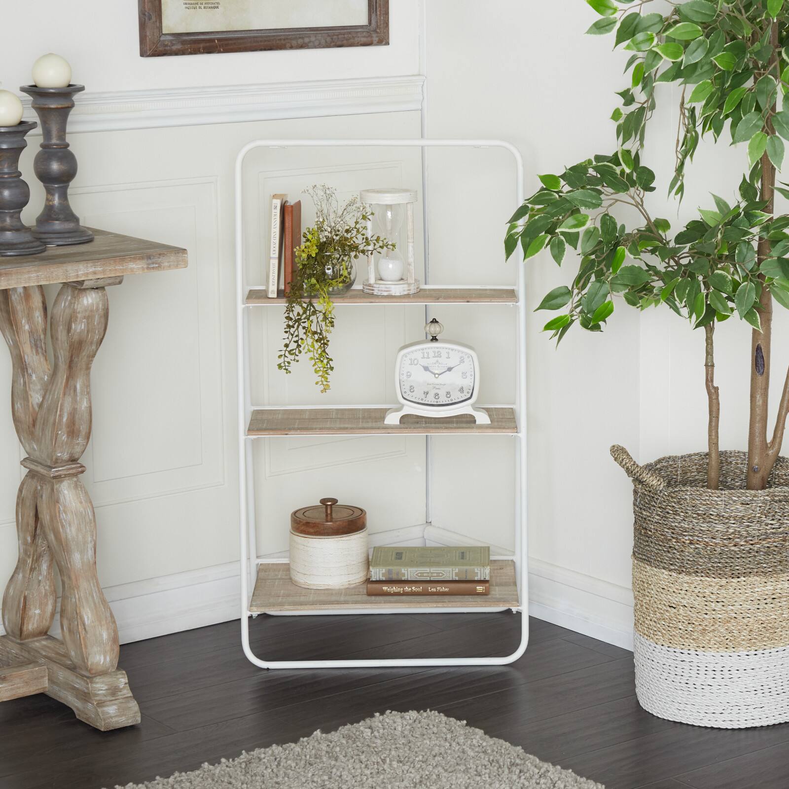 36" Iron Farmhouse Shelving Unit