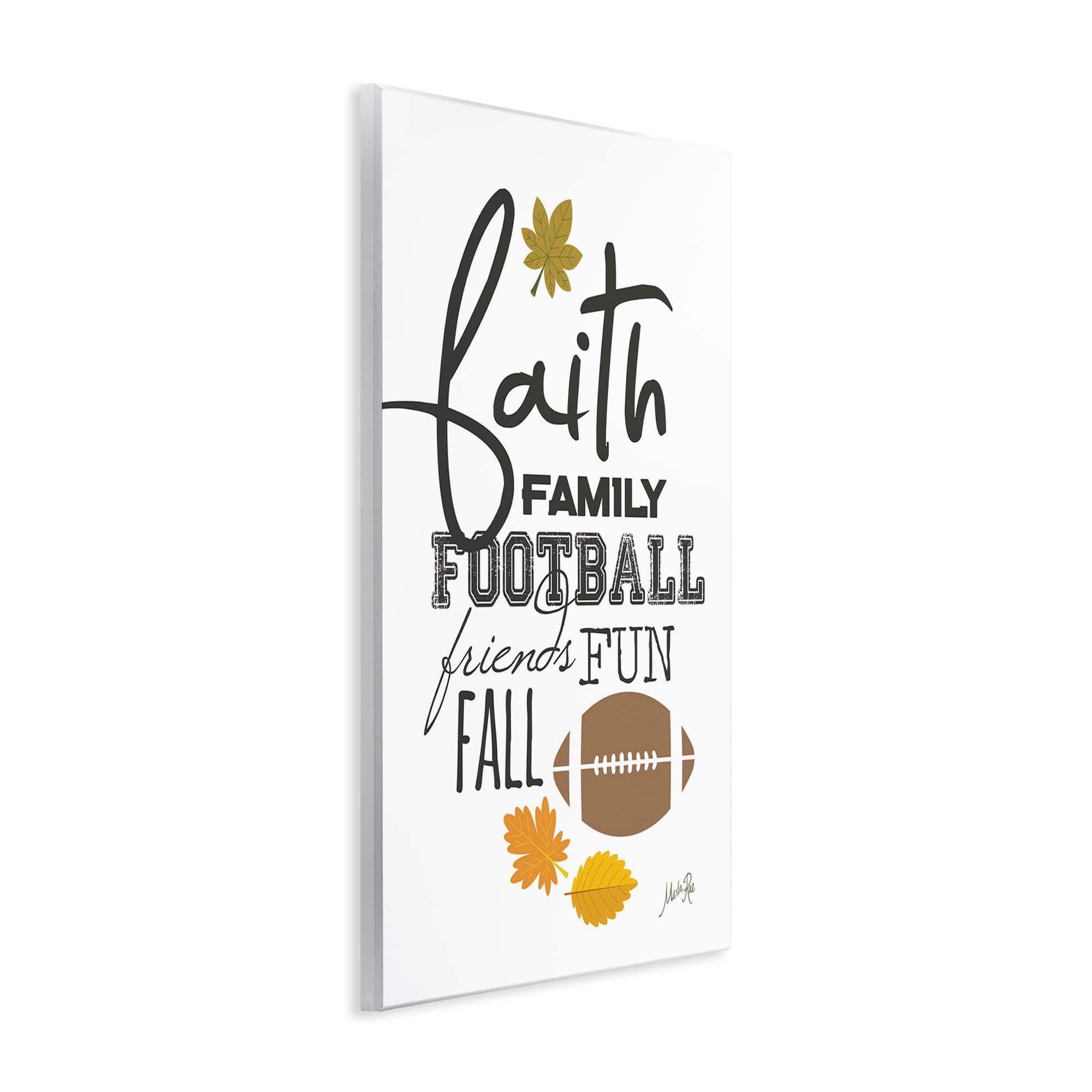 Stupell Industries Faith Family Football Wall Plaque Art