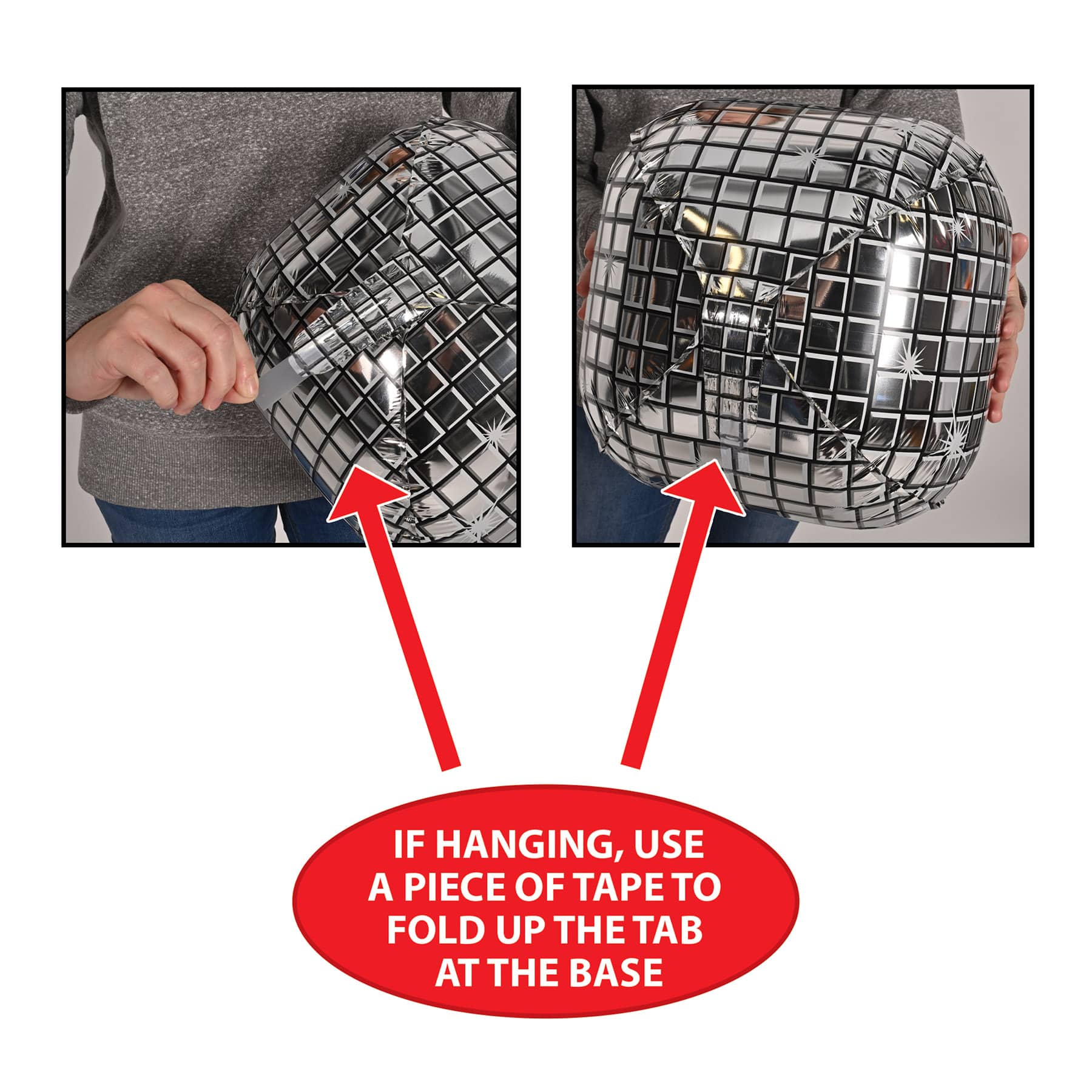 Beistle 14.5" x 13" Disco Ball Balloons, 6ct.