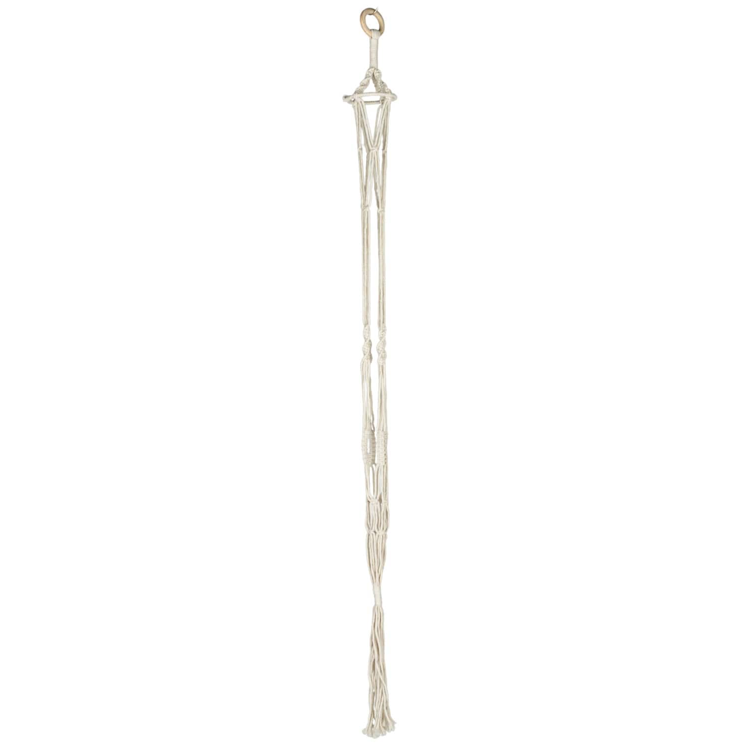 Hello Honey® 57" Natural Cotton Macrame Plant Hanger