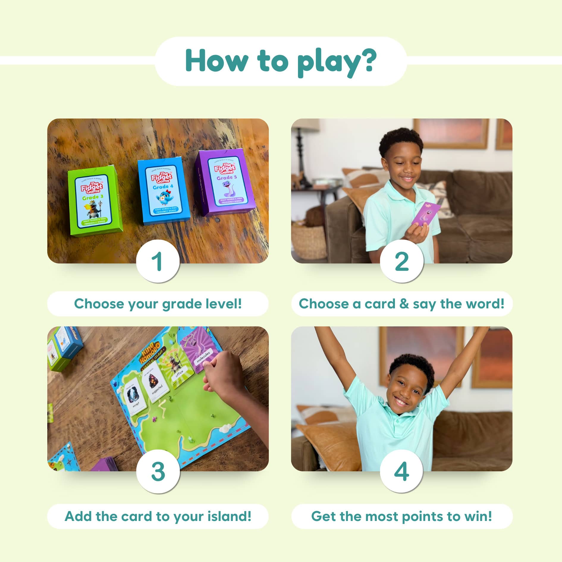 The Fidget Game King Komodo Educational Game Set
