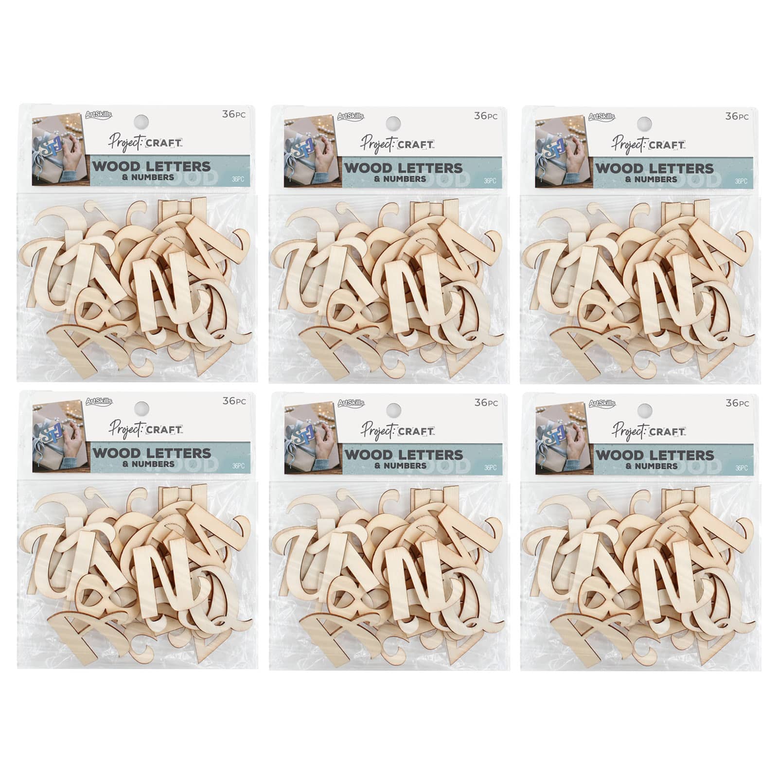 ArtSkills® Wooden Letters and Numbers, 216ct.