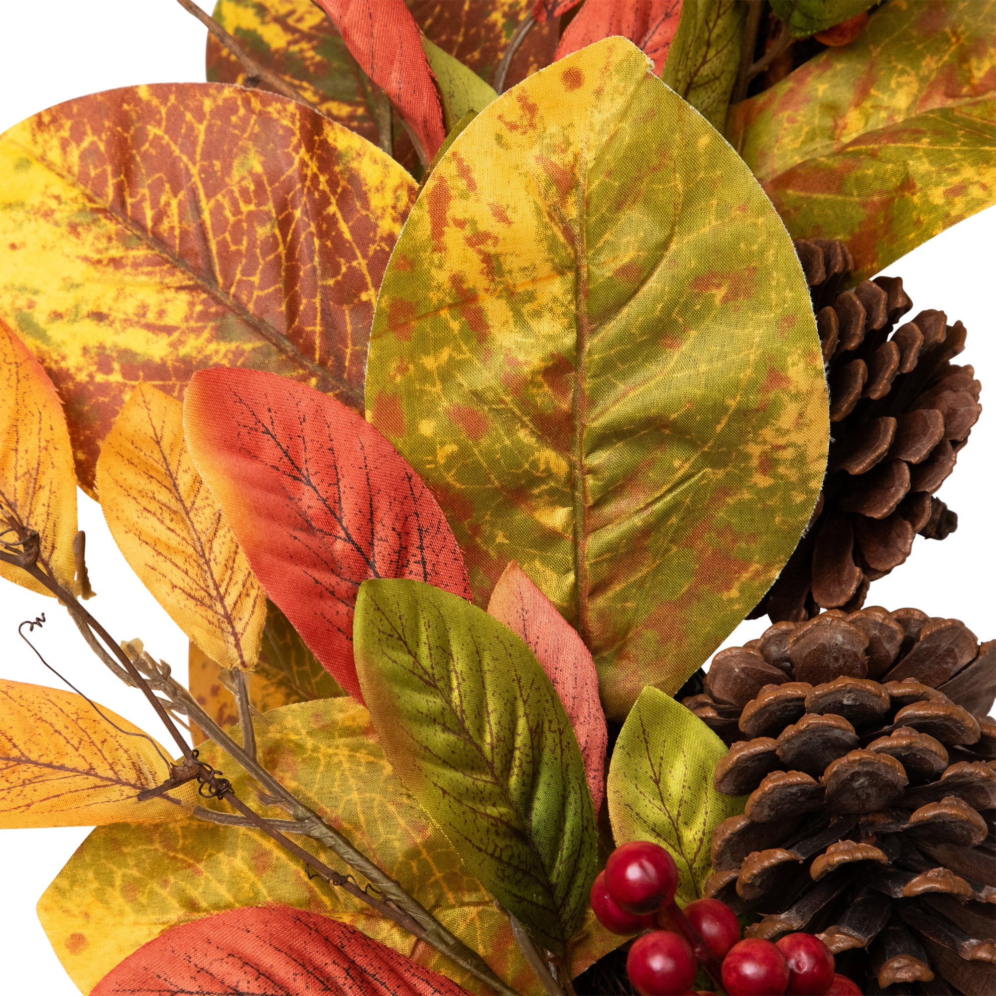 26" Leaves & Berries Twig Thanksgiving Wreath
