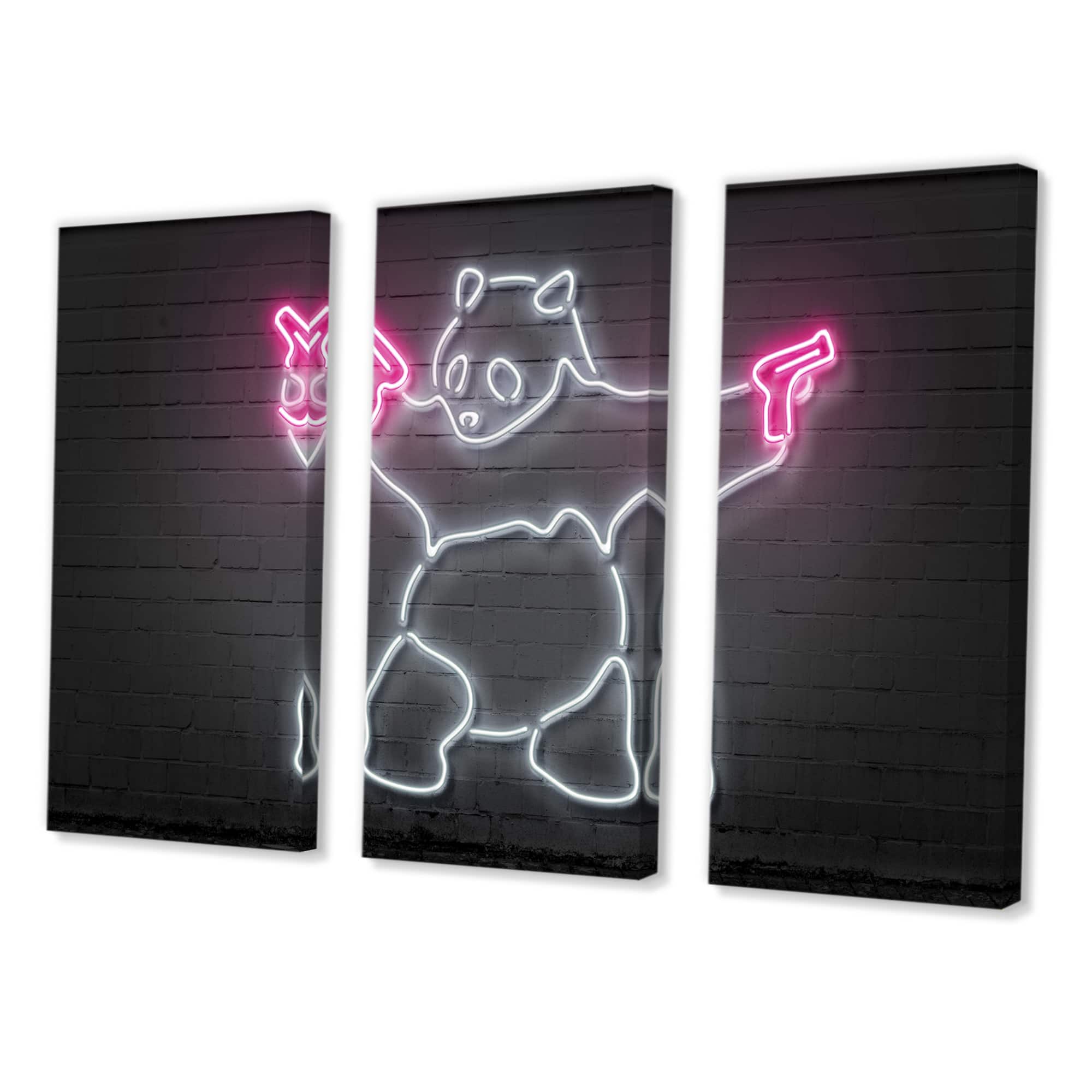 Designart - Bad Panda - Modern Canvas Wall Art