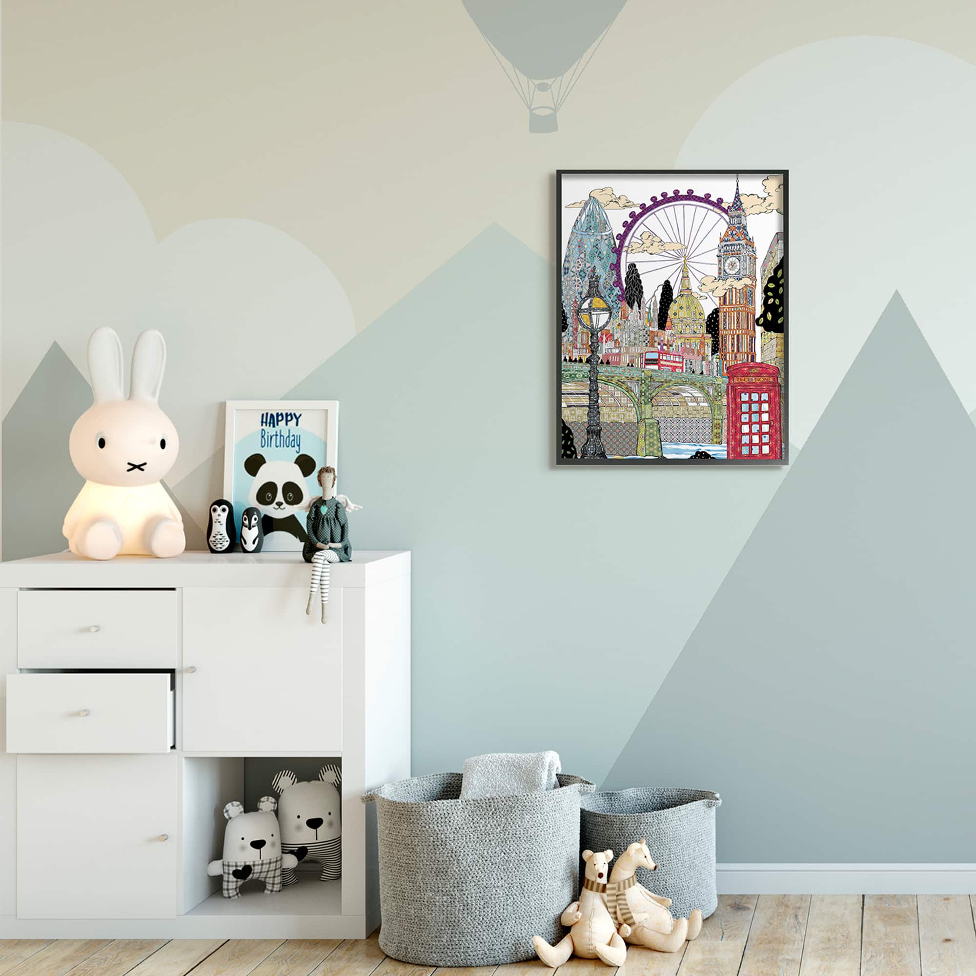 Stupell Industries Arabesque London Landmarks Framed Wall Art
