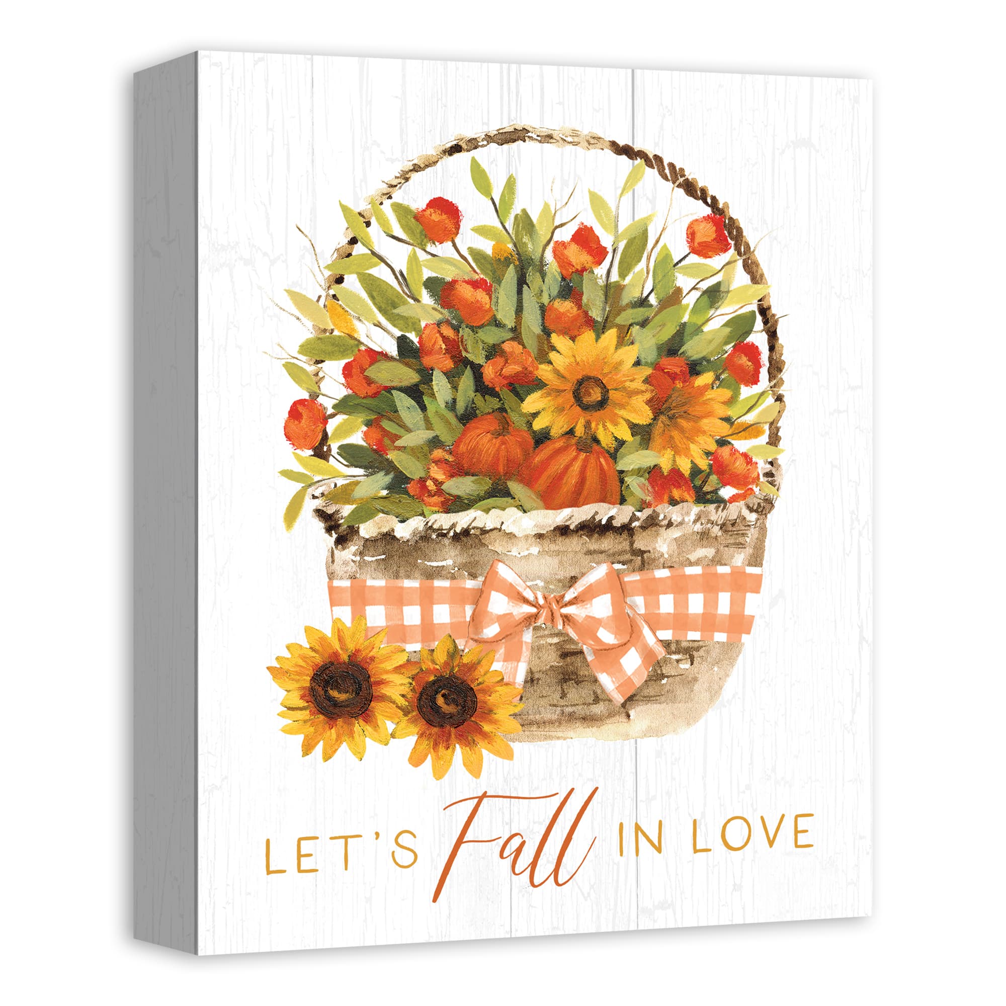 Let's Fall In Love Canvas Wall Art