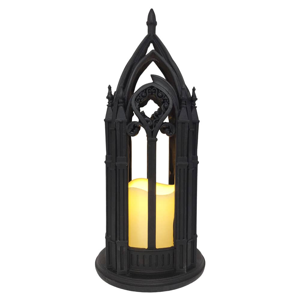 12.5" LED Black Cathedral Lantern by Ashland®