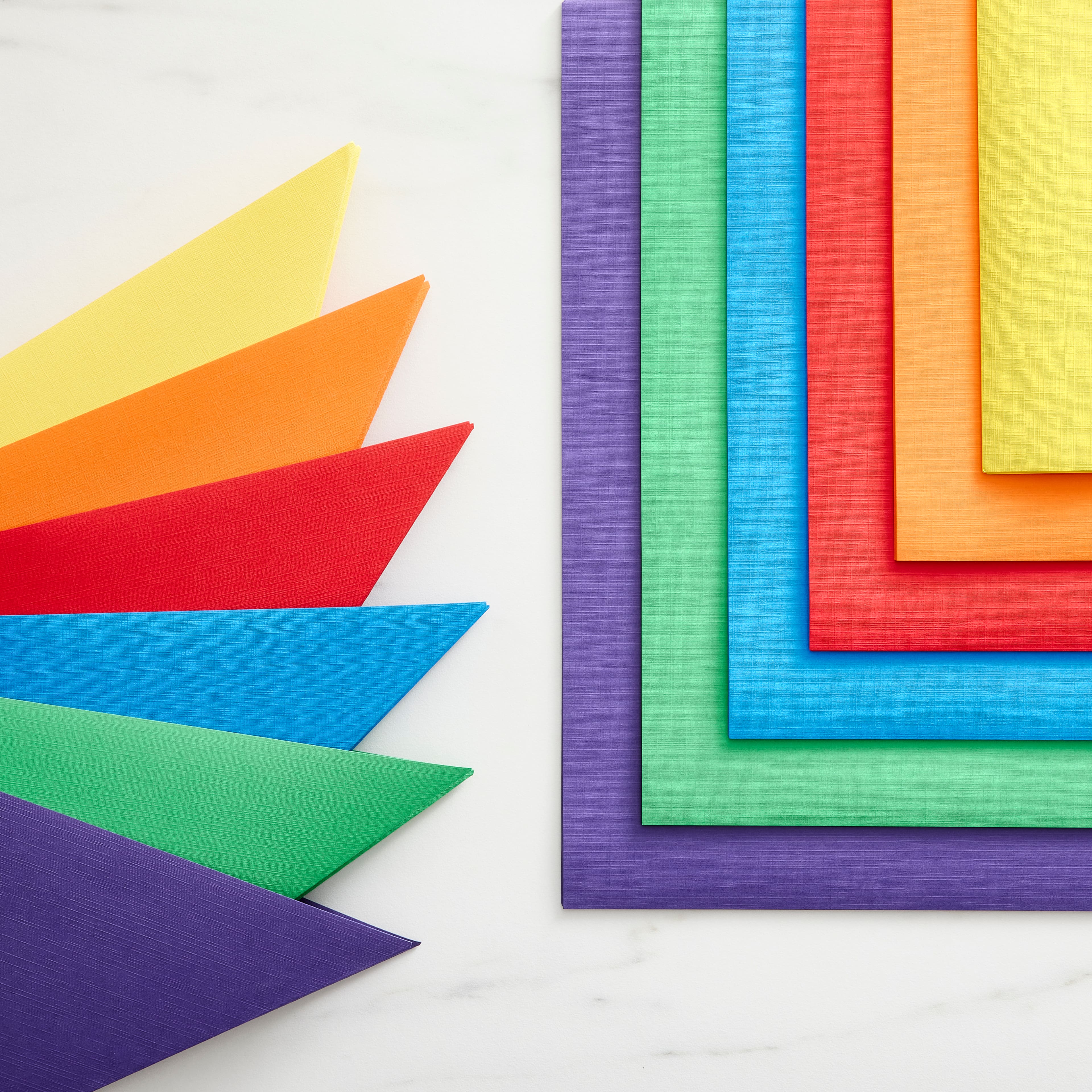 9 Packs: 60 ct. (540 total) Primary 12" x 12" Linen Texture Cardstock by Recollections™