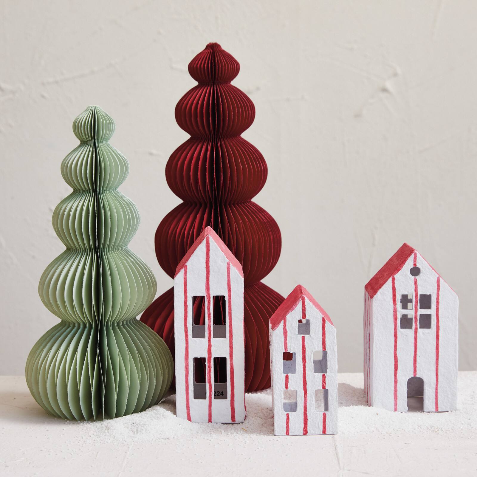 Hello Honey® 11" Mint Green Paper Folding Honeycomb Tree