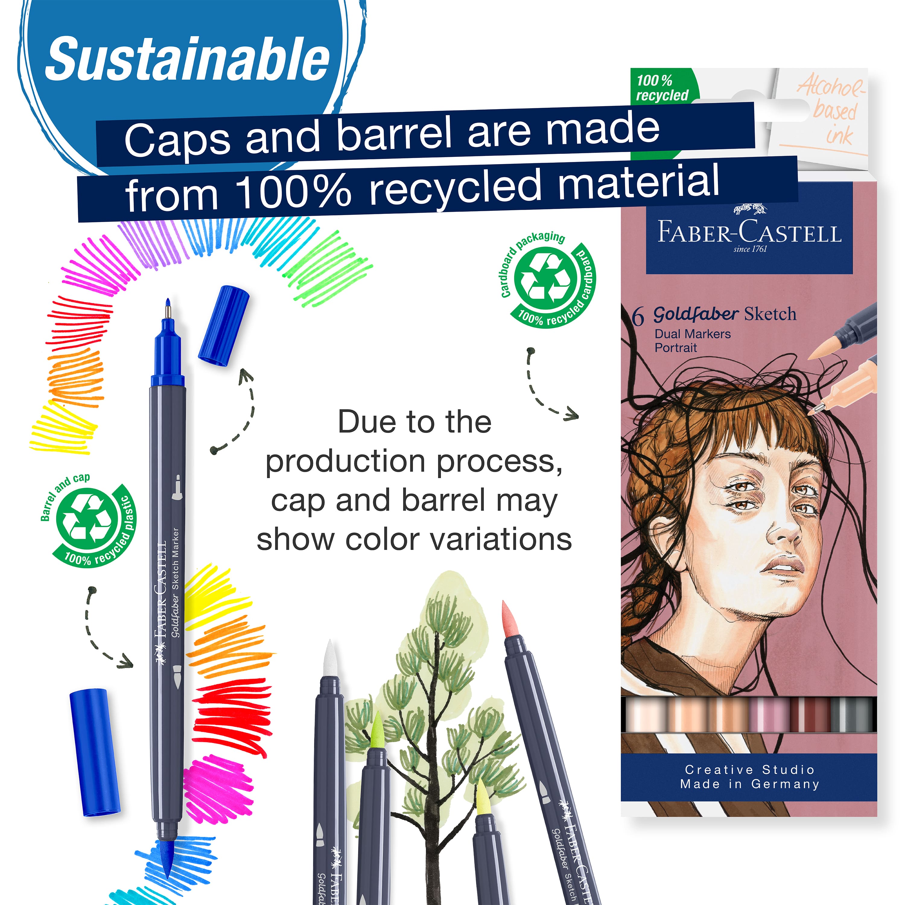 Faber-Castell® Portrait Goldfaber Sketch Markers