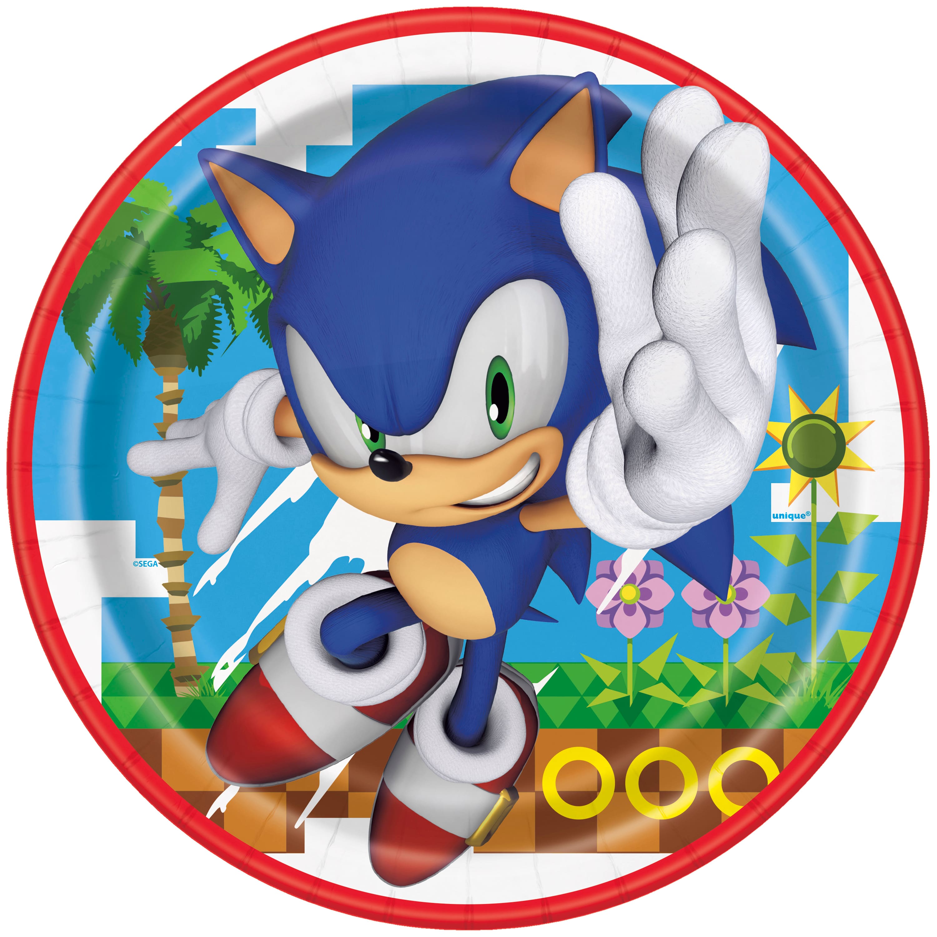9" Sonic the Hedgehog™ Paper Plates, 8ct.