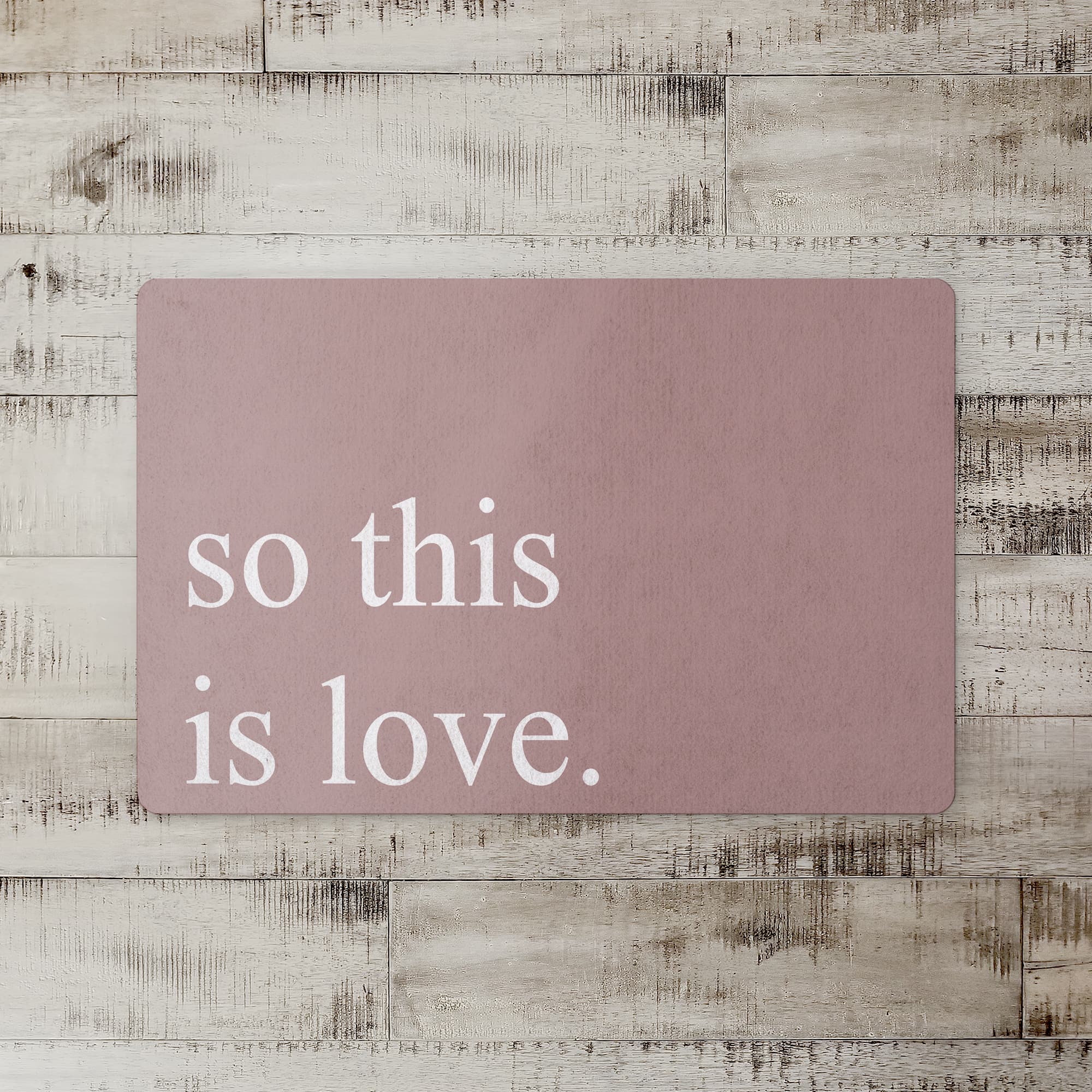 So This Is Love 18" x 27" Floor Mat