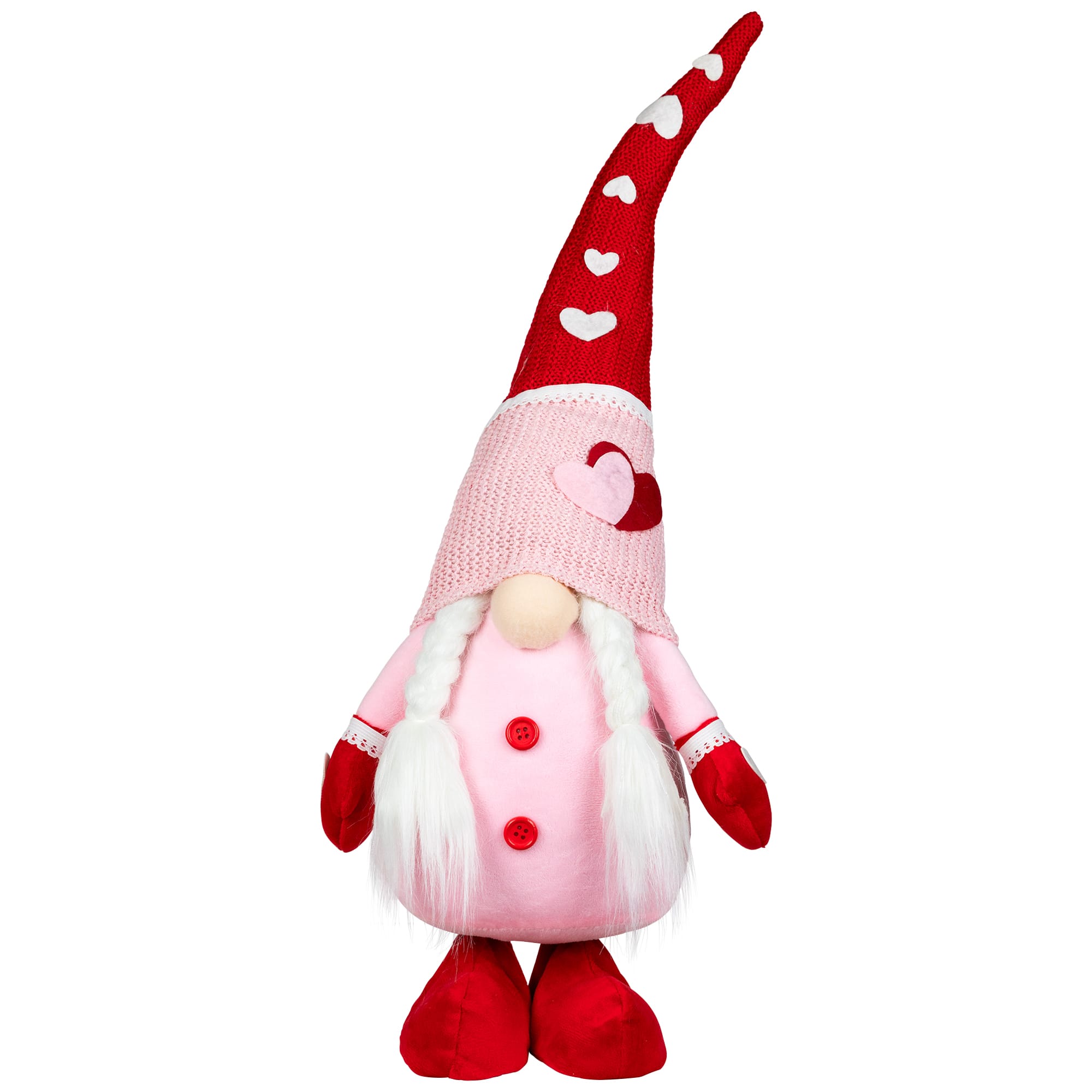23" Gnomes with Knitted Hats Valentine's Day Decoration Set