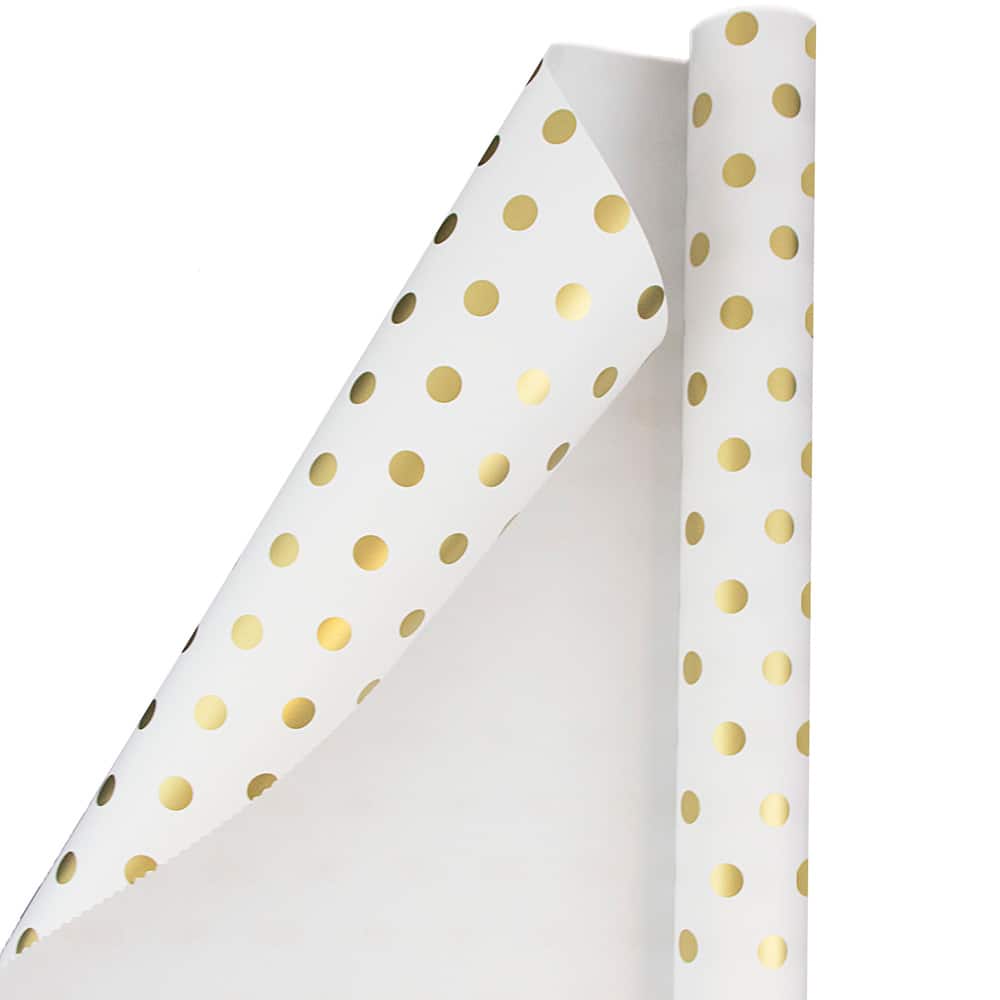 JAM Paper Polka Dot Gift Wrap