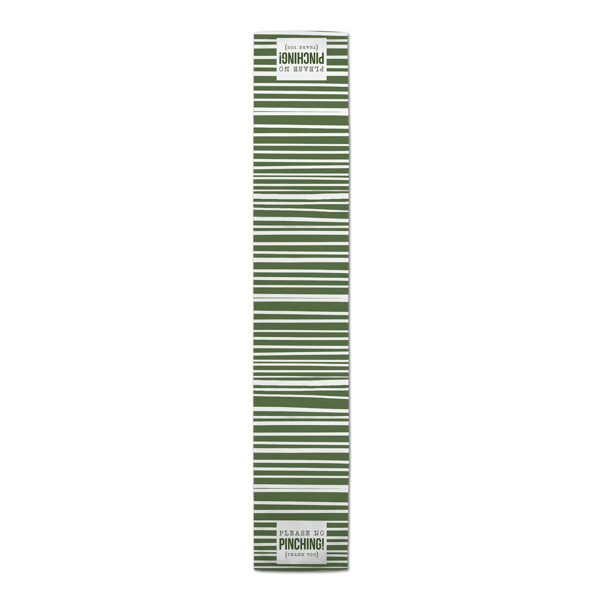 Please No Pinching Stripes 16" x 72" Poly Twill Table Runner