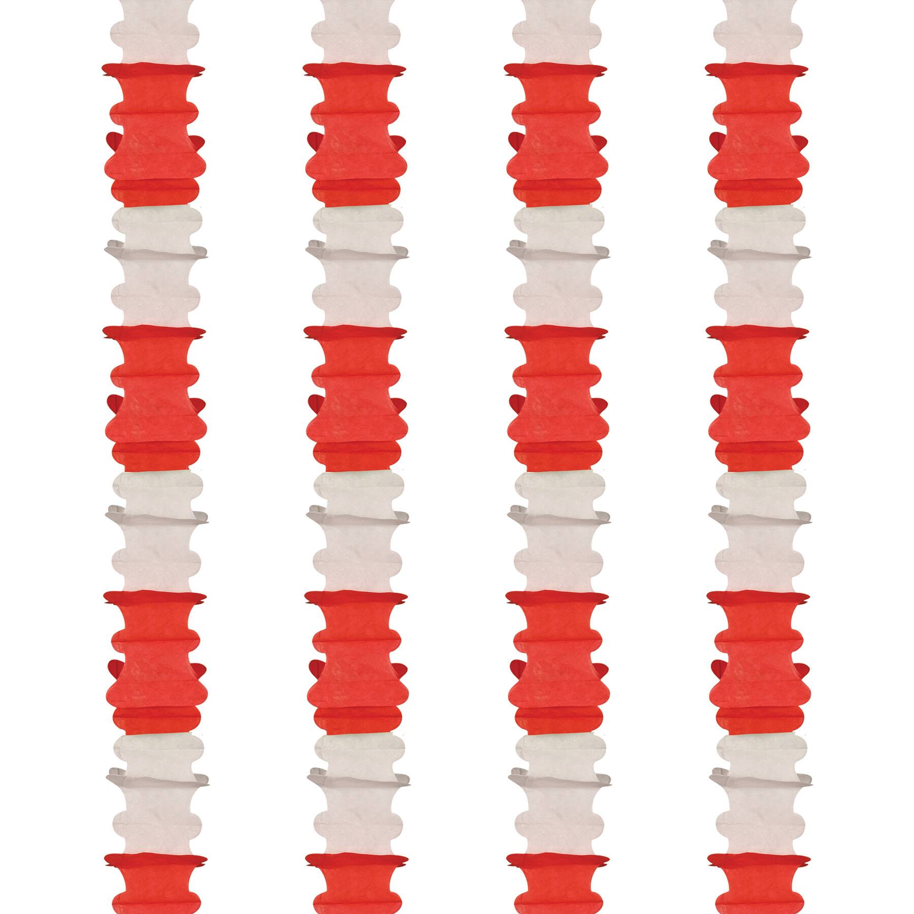 Beistle 14.5ft. Red & White Ceiling Drops, 4ct.