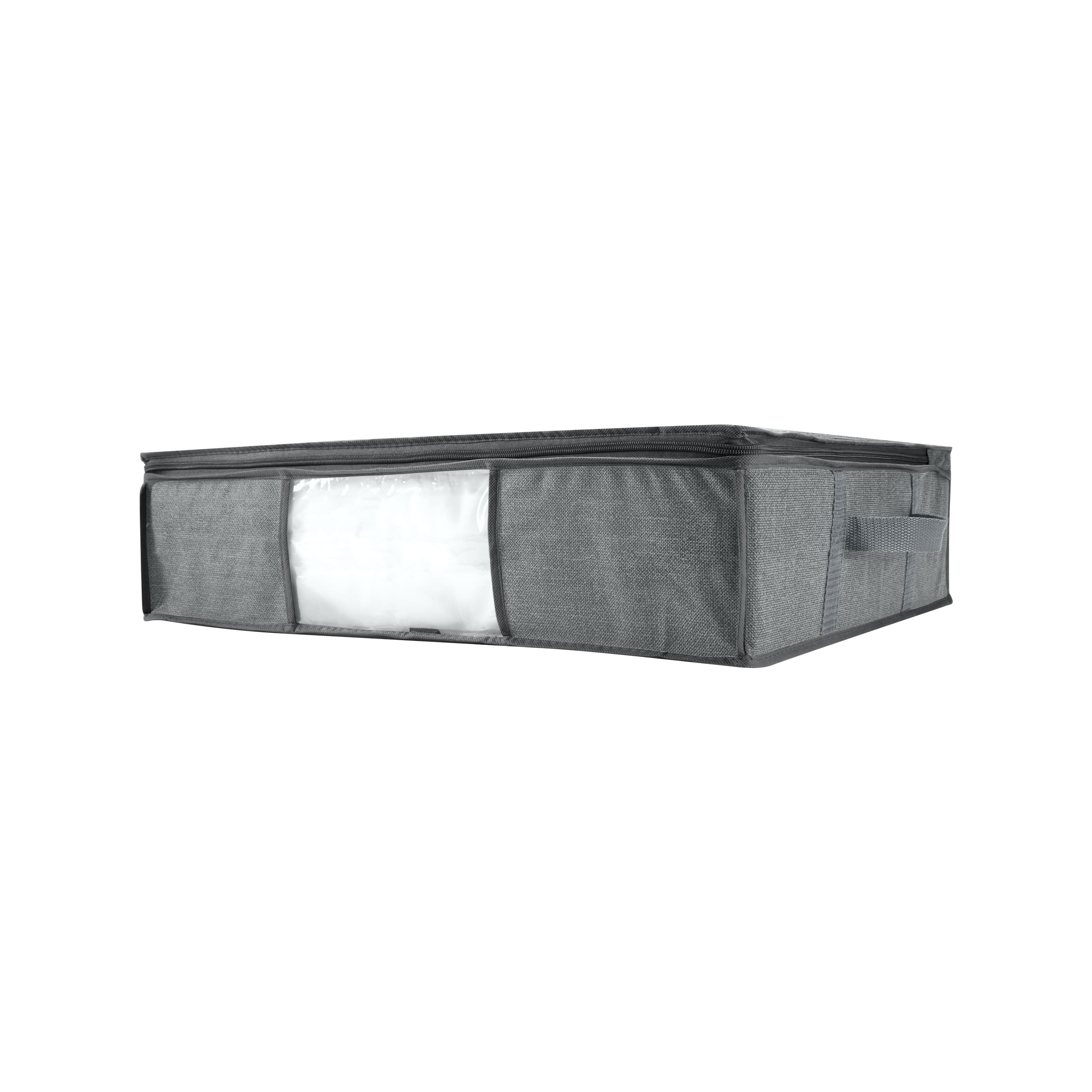 Simplify Heather Gray 2-in-1 Under The Bed Vacuum Storage Bag & Tote