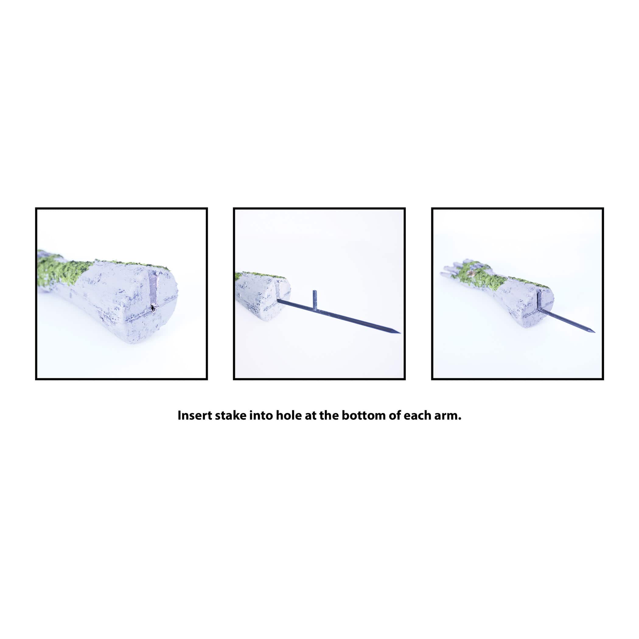Beistle Zombie Hand Plastic Yard Stakes Set