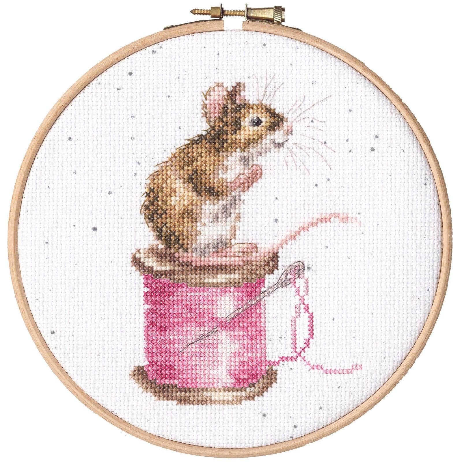 Bothy Threads Sew It Begins Counted Cross Stitch Kit with Hoop