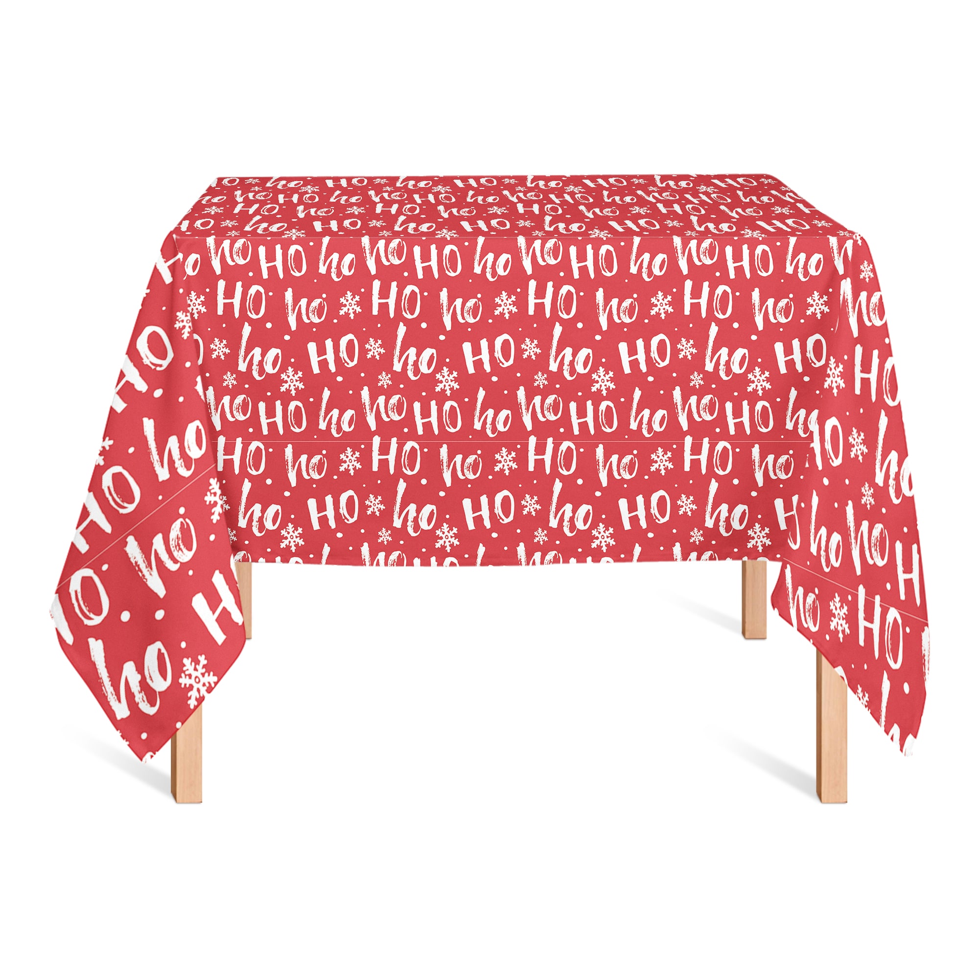 58'' Ho Ho Ho Pattern Tablecloth