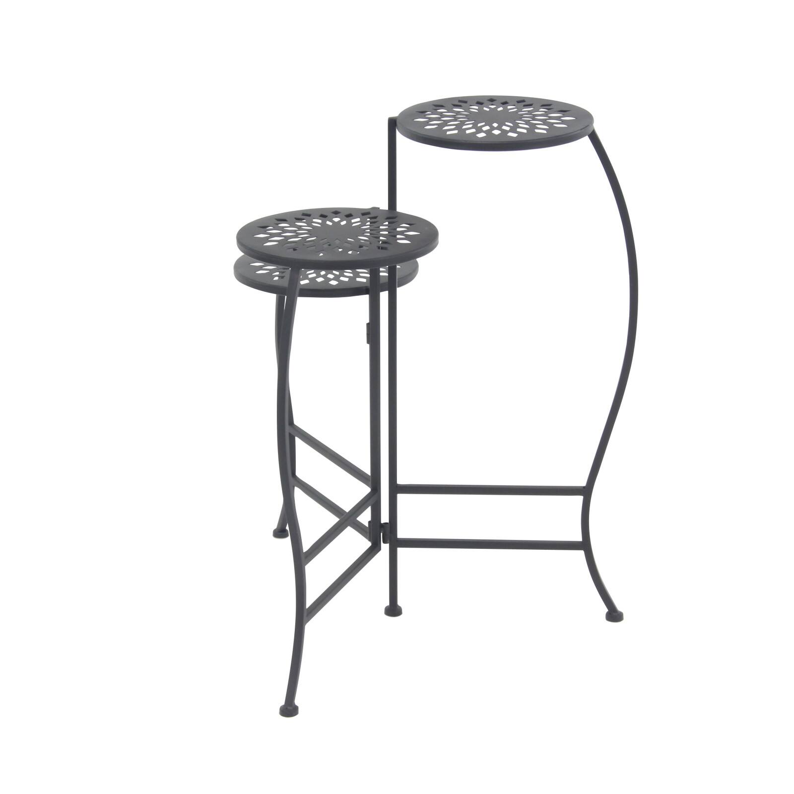 2ft. Black Metal Traditional Plantstand