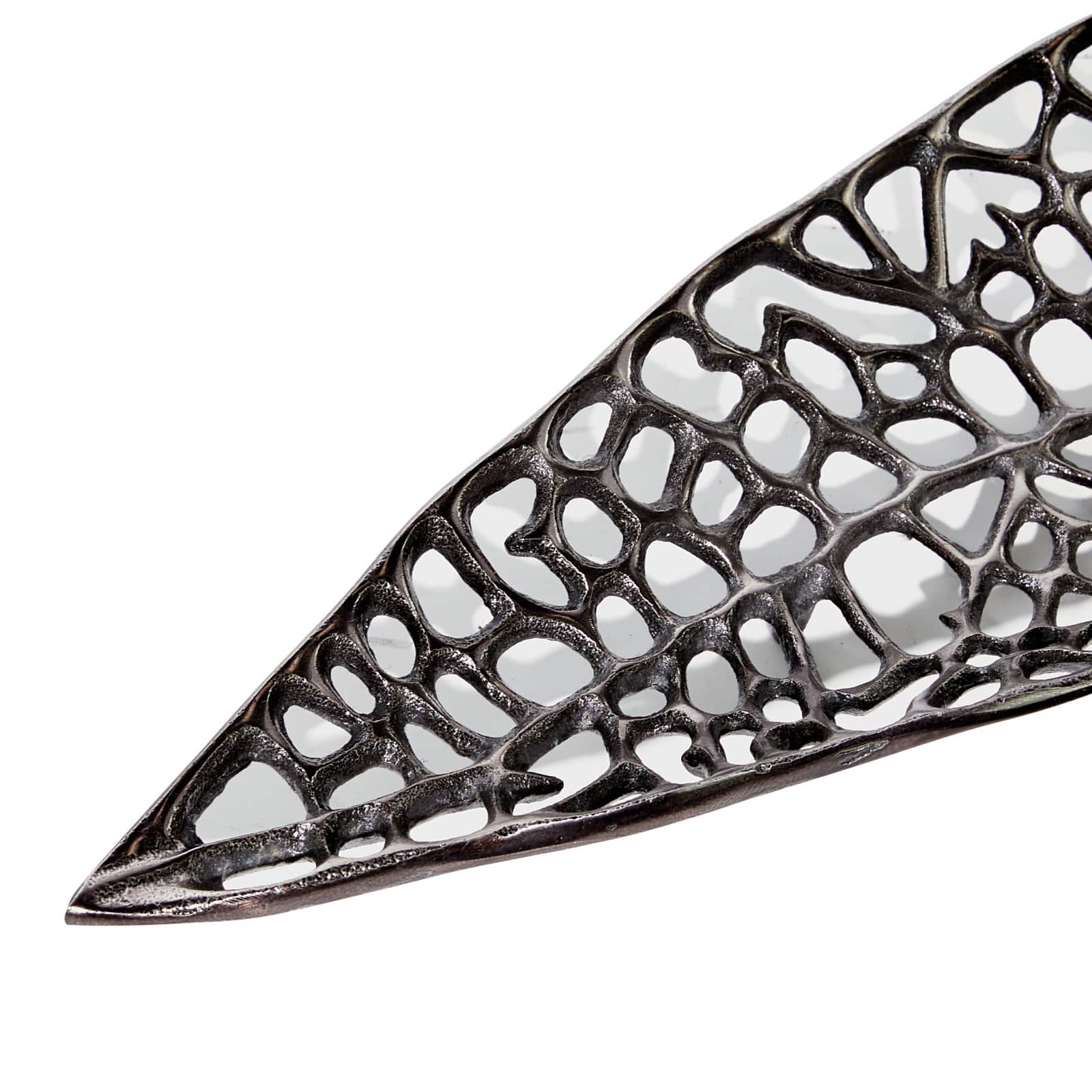 Black Aluminum Contemporary Tray Set