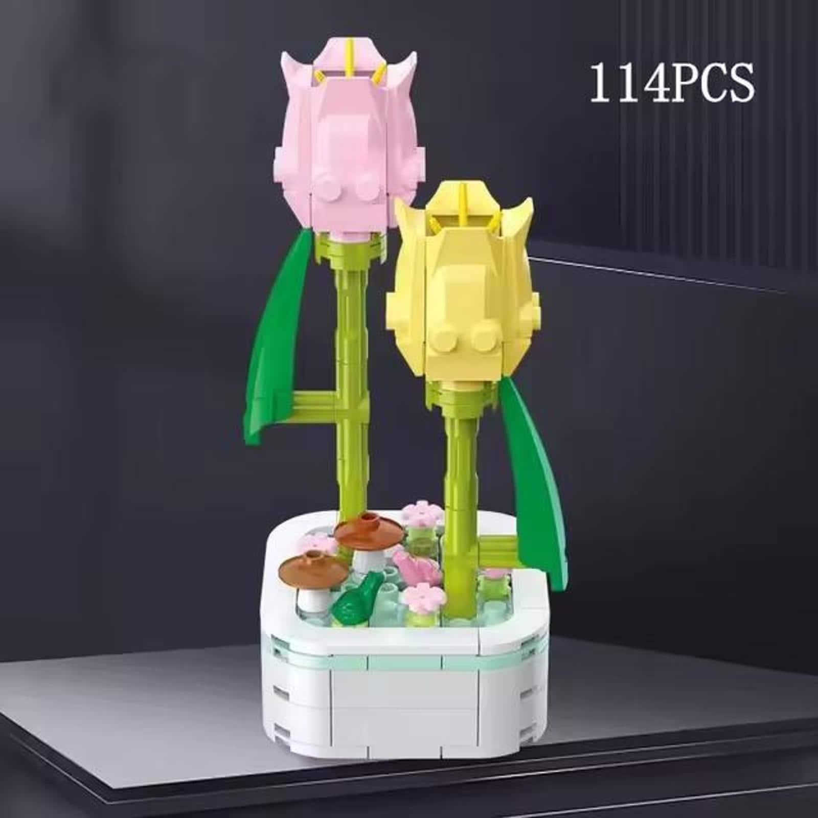 Wizardi Tulip Liliaceae Building Brick Potted Flower
