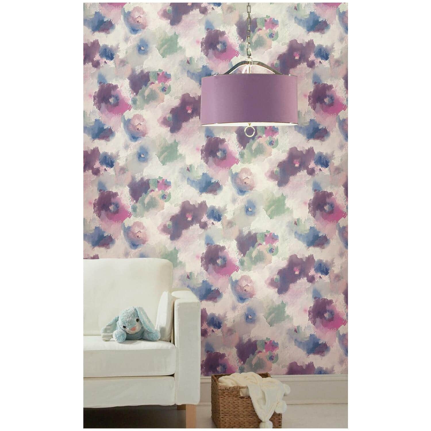 RoomMates Impressionist Floral Peel & Stick Wallpaper