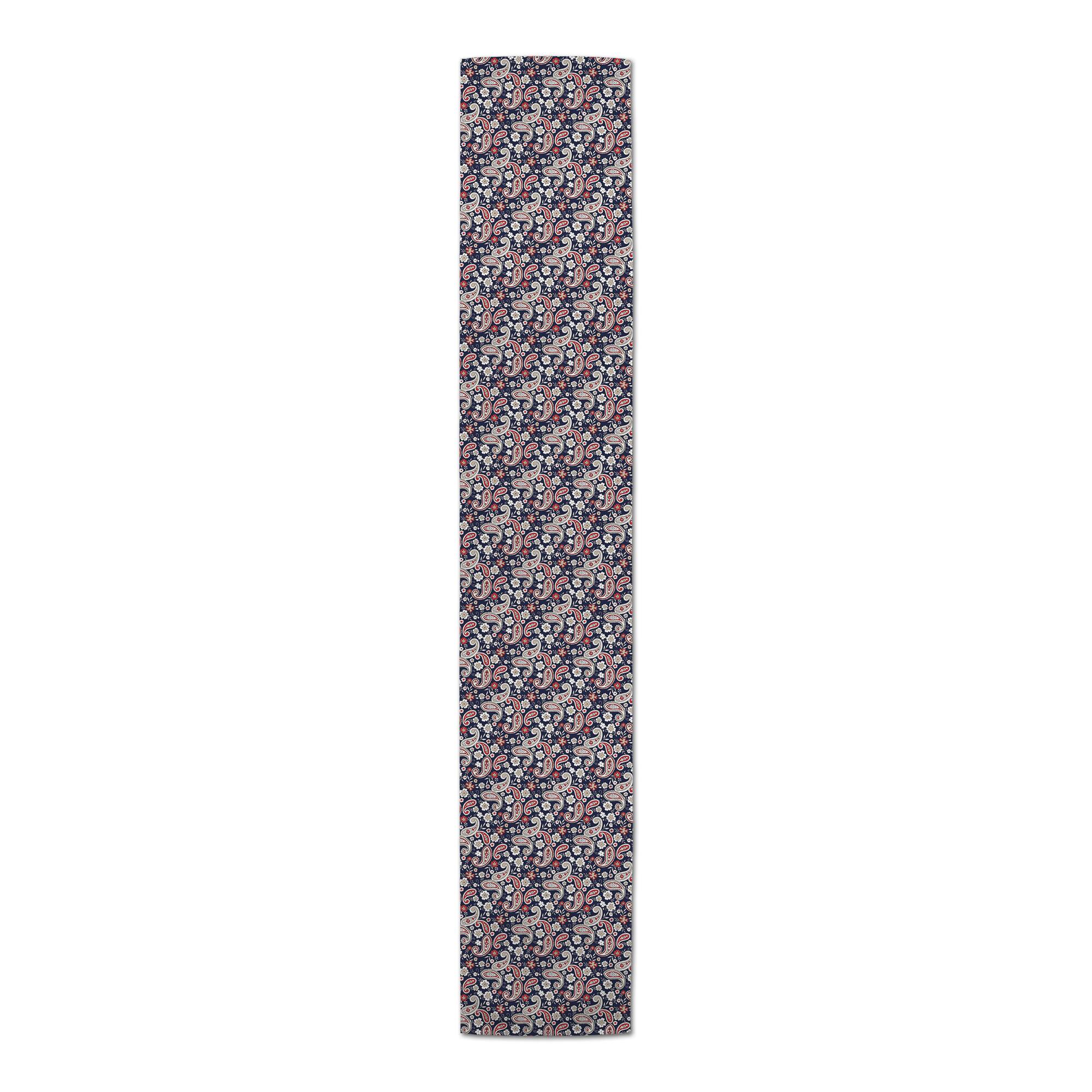 Patriotic Paisley Poly Twill Table Runner