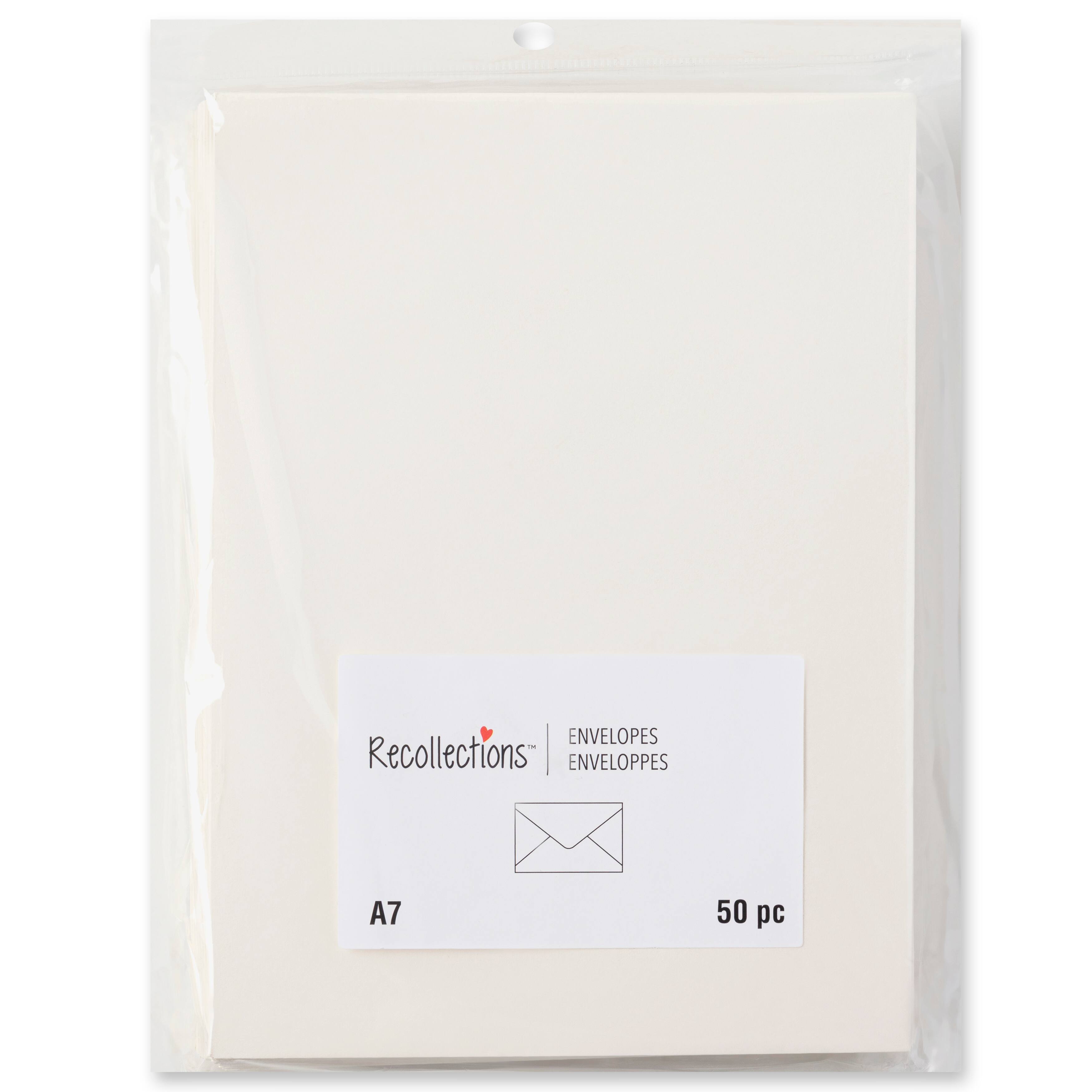 12 Packs: 50 ct. (600 total) 5.25" x 7.25" Ivory Envelopes by Recollections™