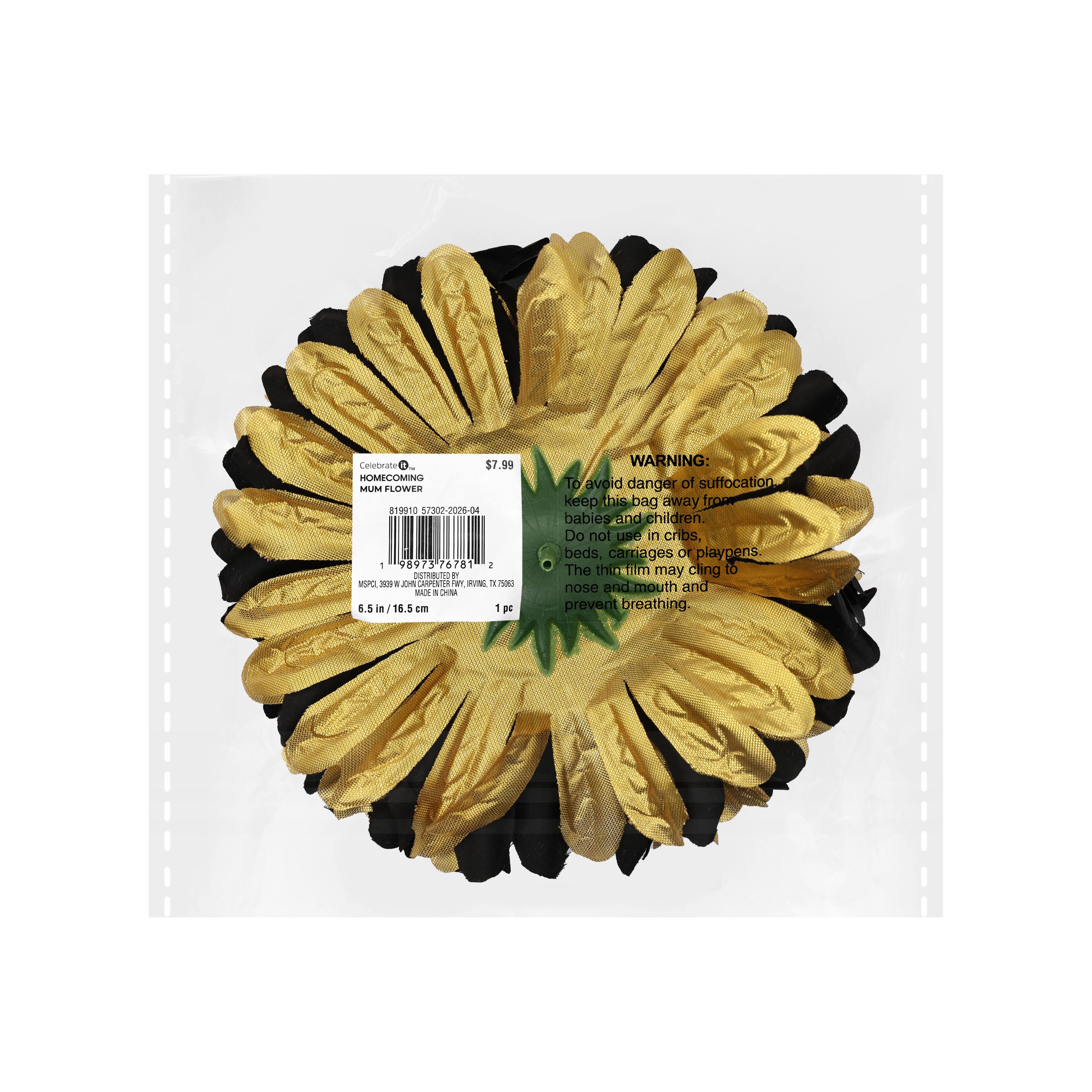6.5" Two-Tone Gold Mum Flower by Celebrate It®