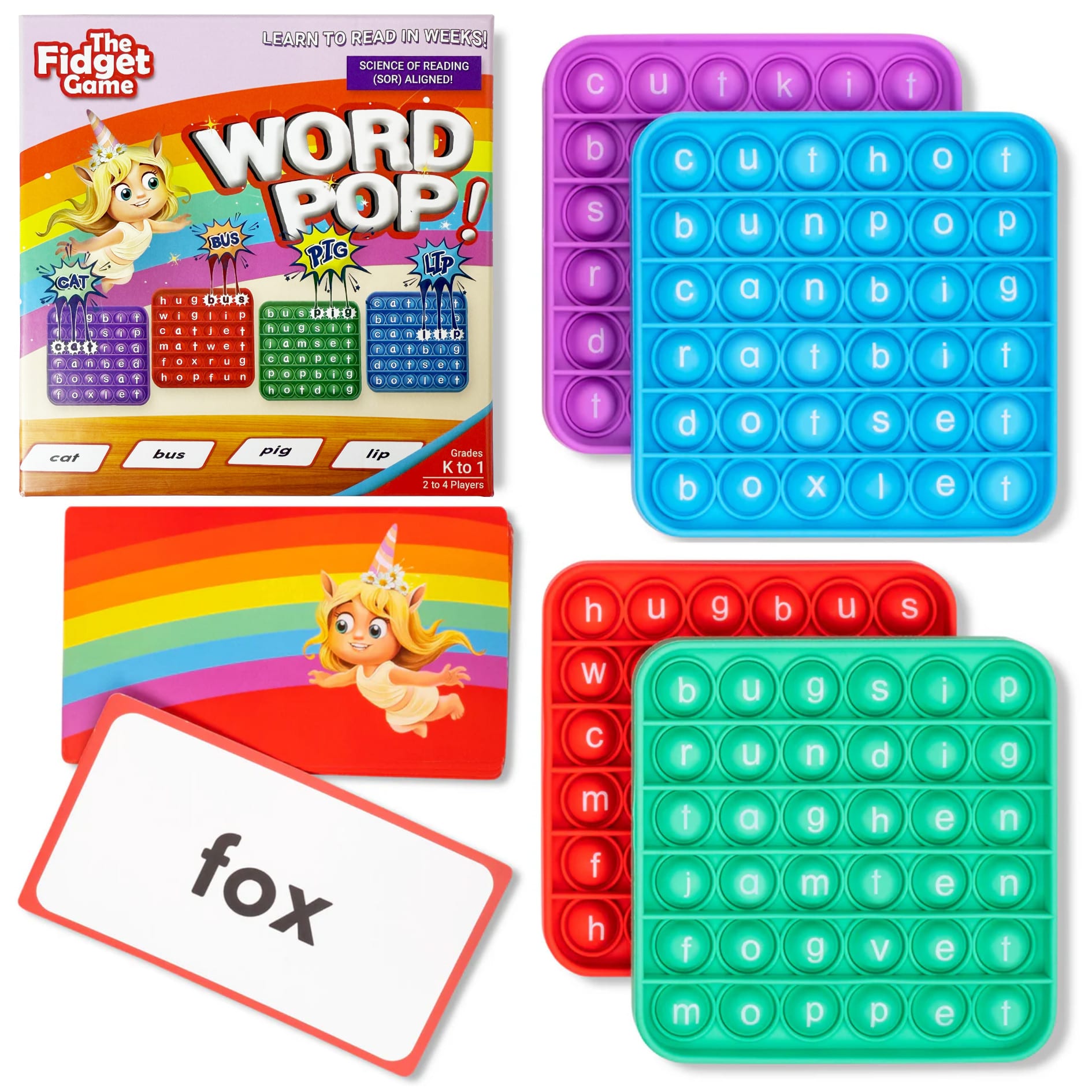 The Fidget Game Word Pop Set