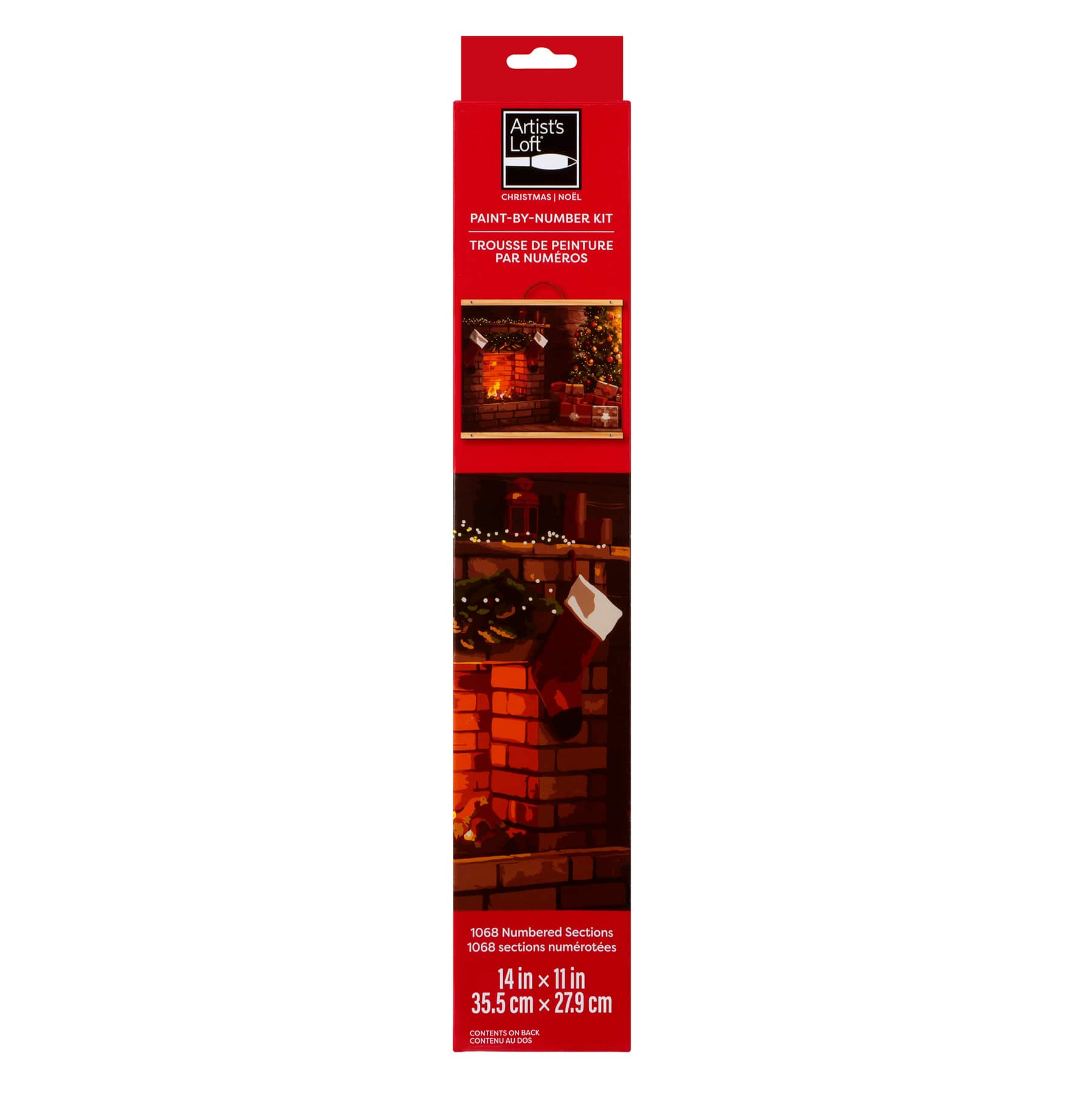 11" x 14" Living Room Fireplace Paint-by-Number Kit by Artist's Loft®
