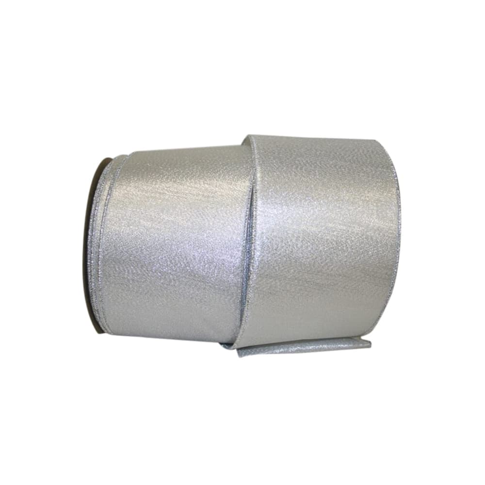 JAM Paper 4" x 25yd. Lamé Commercial Heavy Wired Ribbon