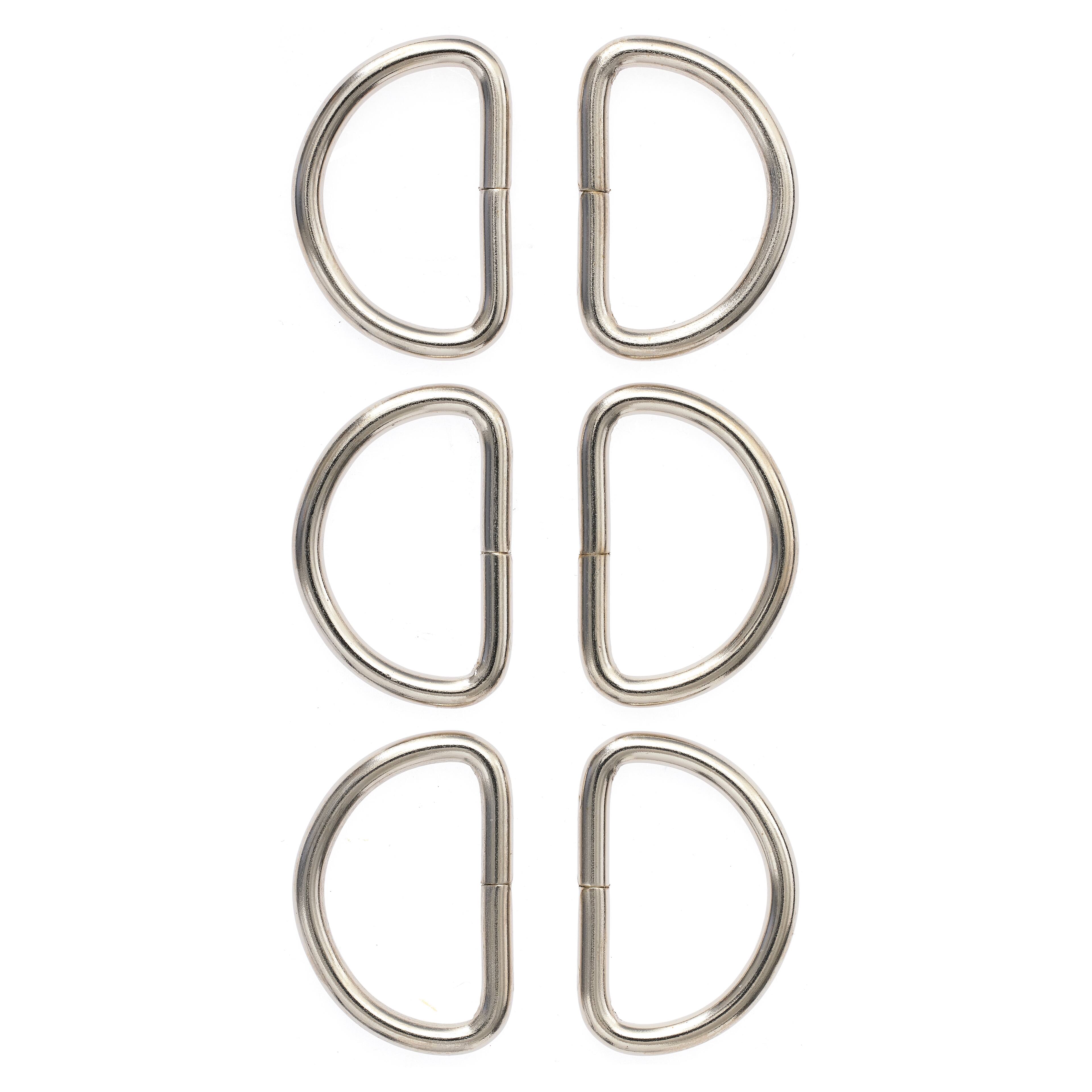 Loops & Threads™ Metal D-Rings, 3/4"