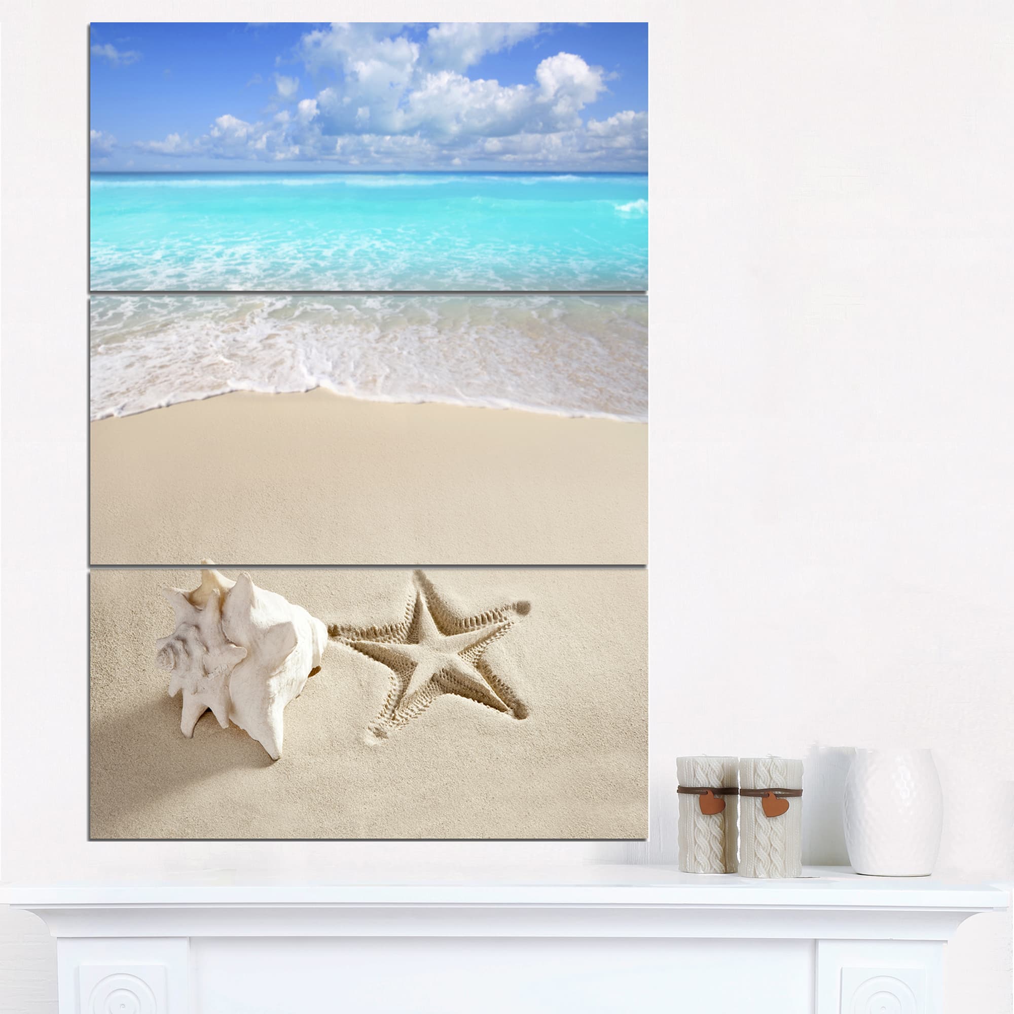 Designart - Caribbean Beach Starfish