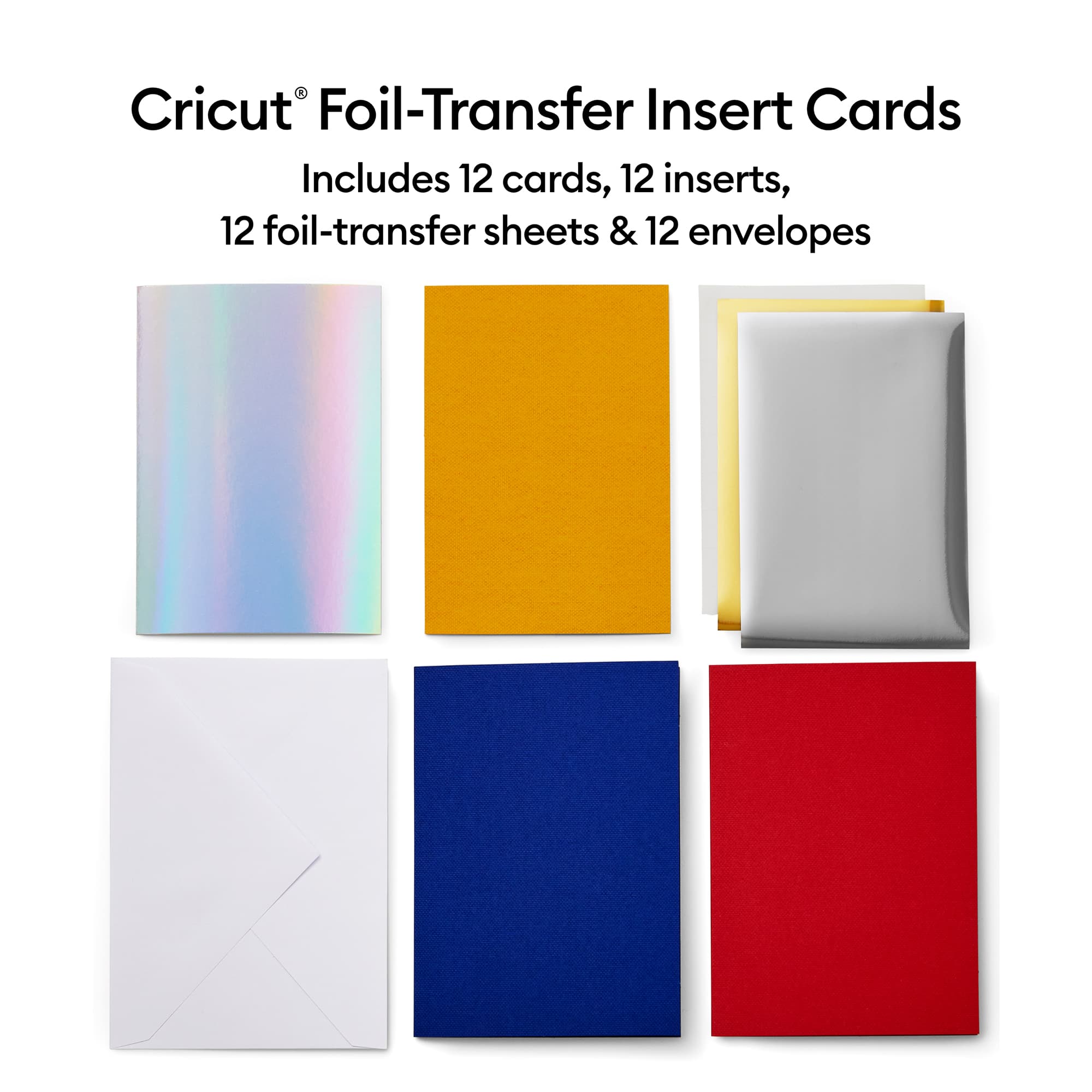 Cricut® R40 Foil Transfer Insert Cards Celebration Sampler