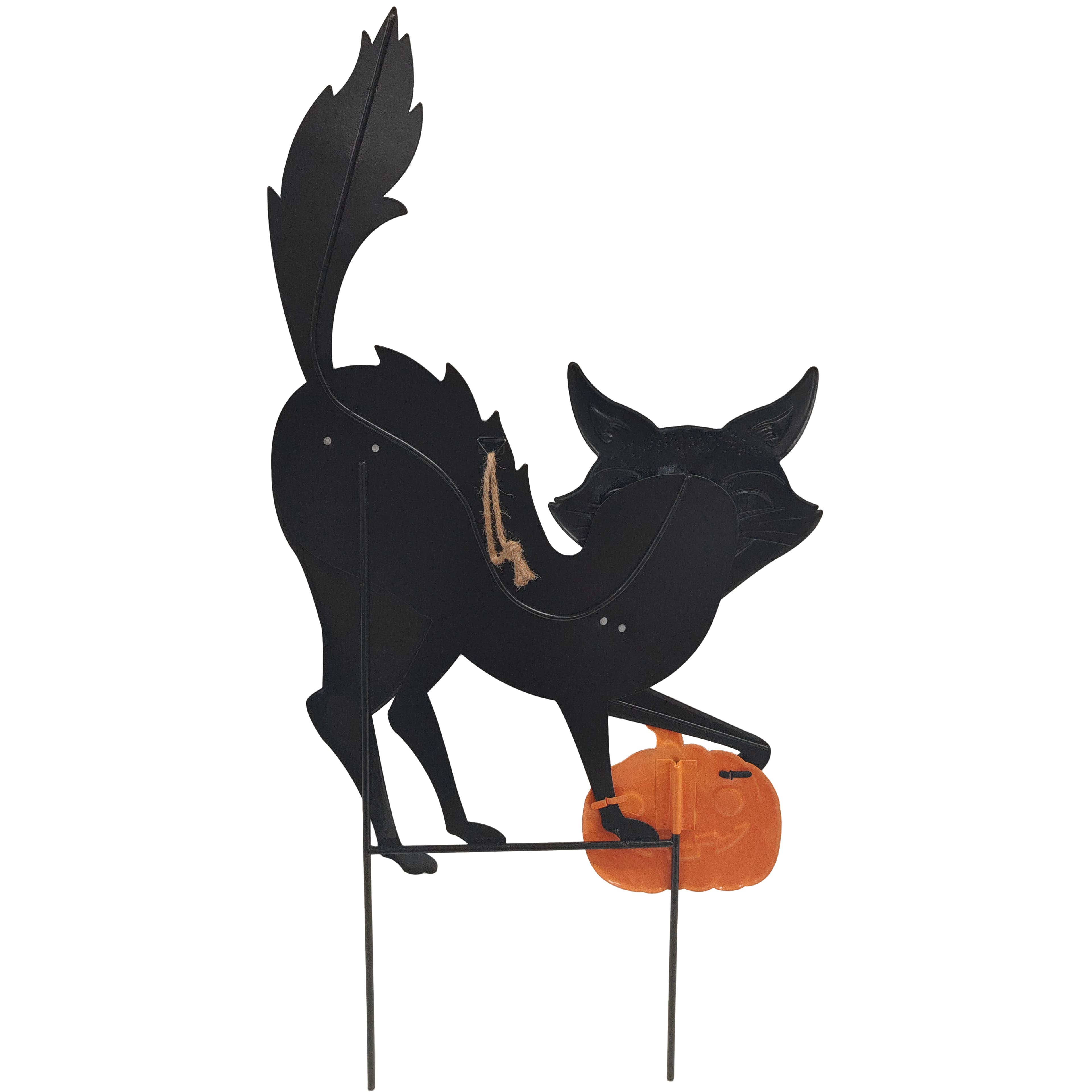 27.5" Black Cat Metal Yard Stake by Ashland®