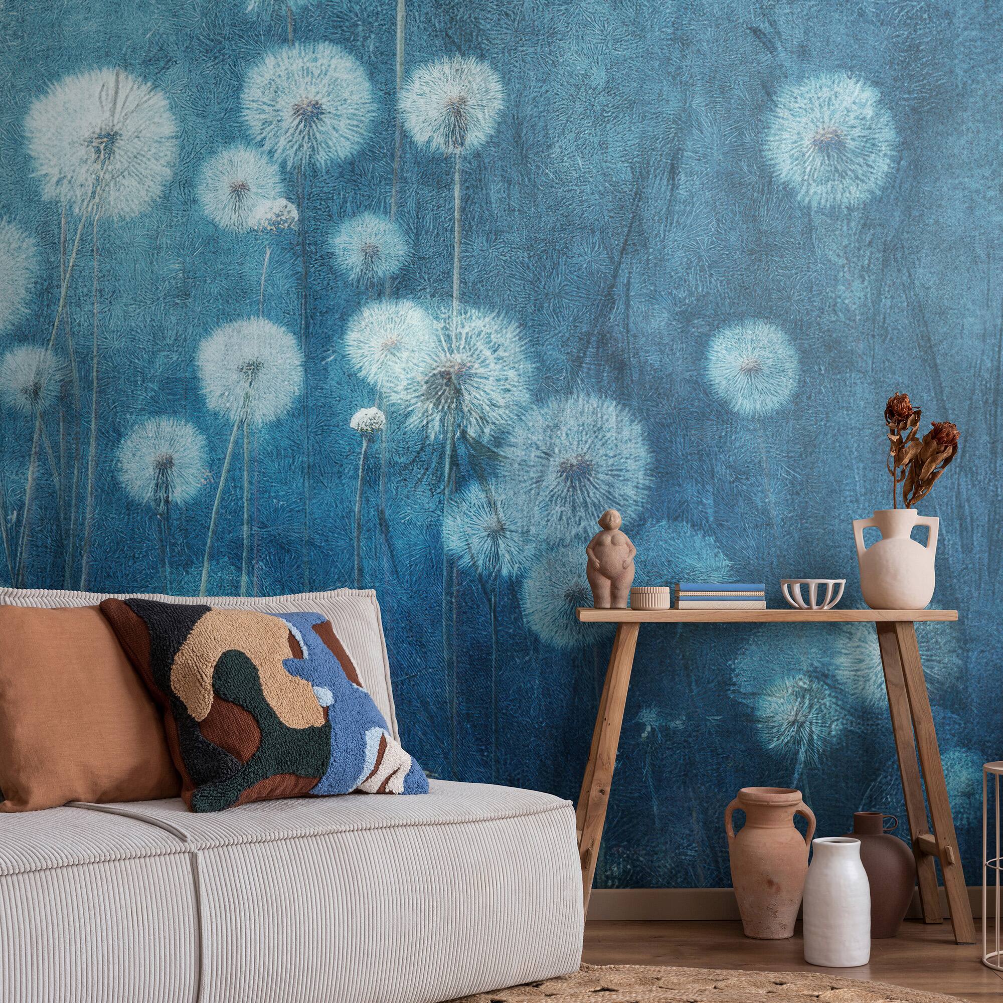Designs Direct Twilight Bloom Blue Wall Mural
