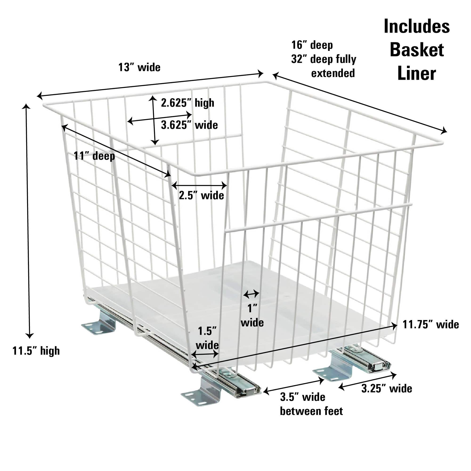Household Essentials Glidez Sliding Vegetable Bin