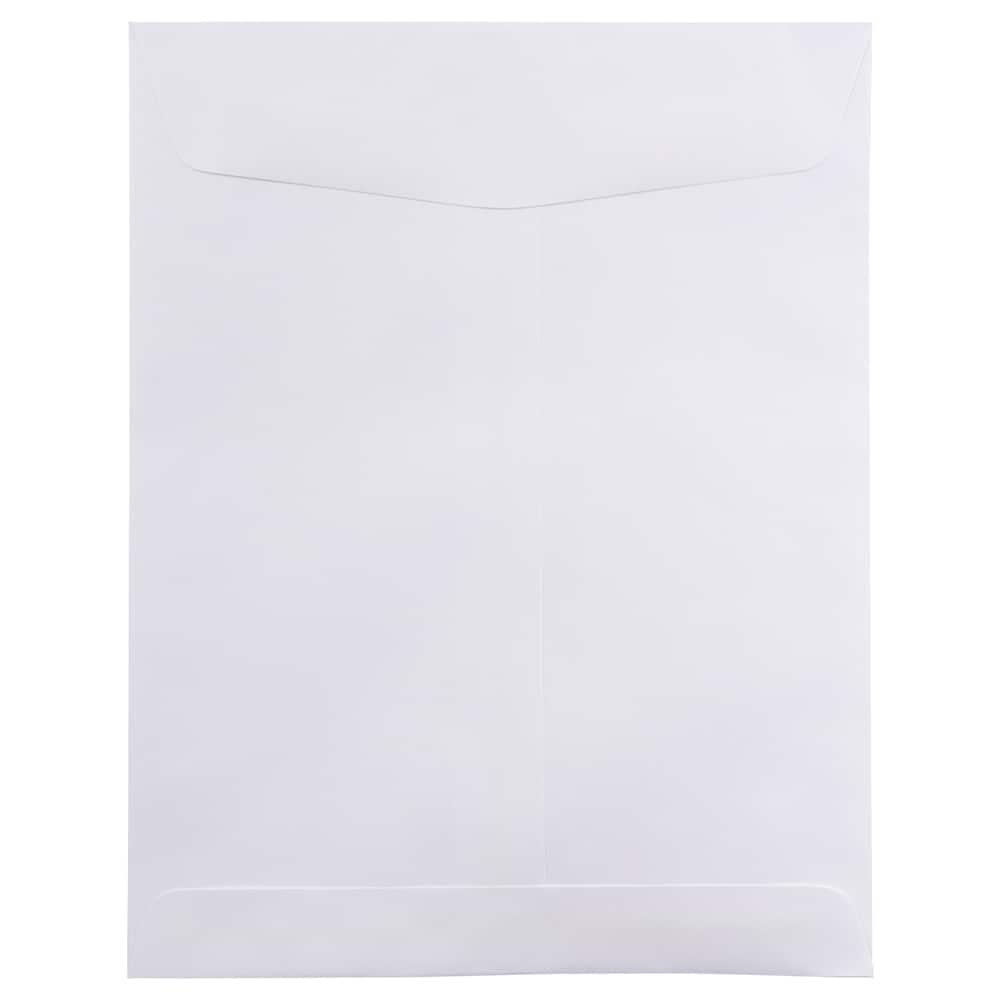 JAM Paper 8.75" x 11.5" White Open End Catalog Commercial Envelopes