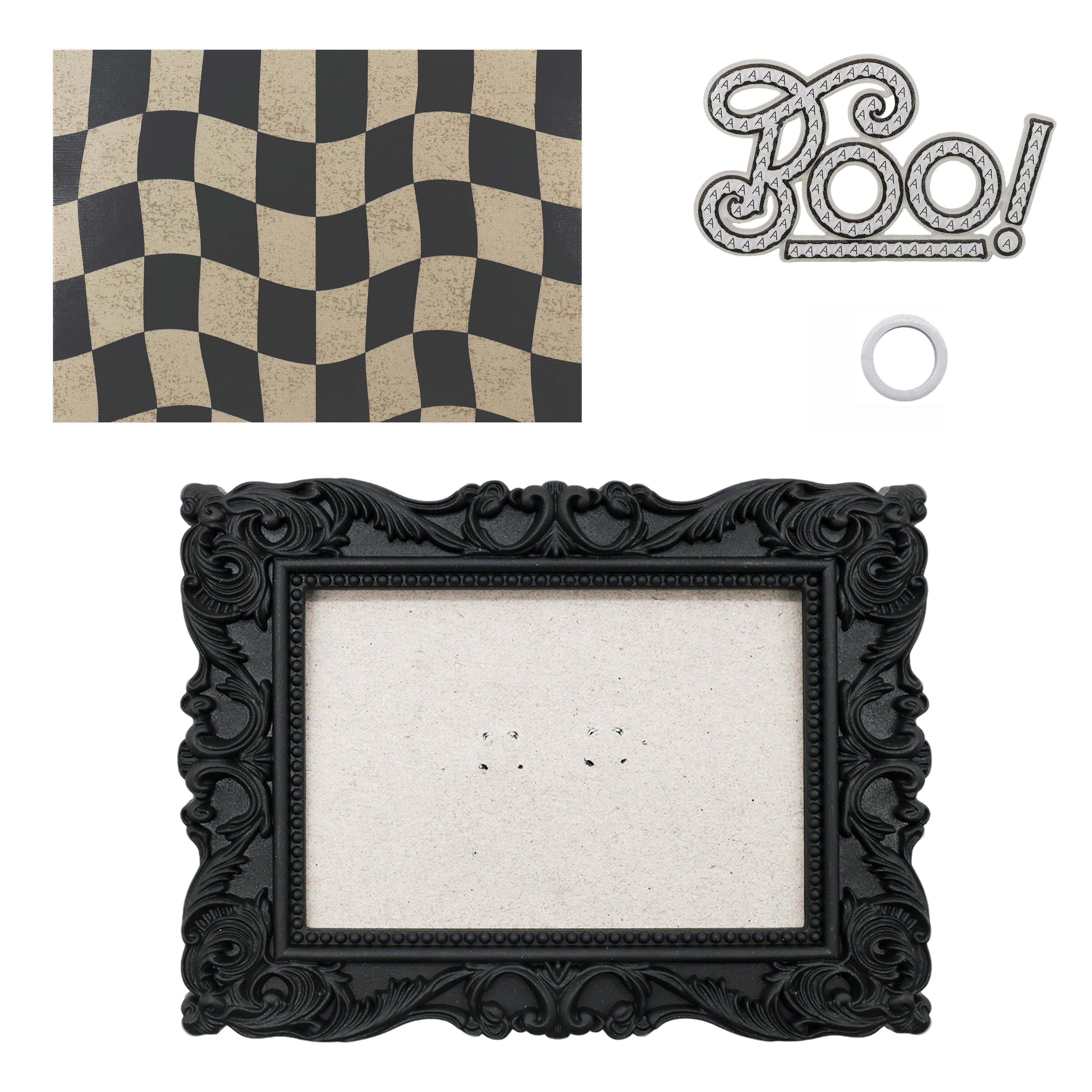 2" x 3" Boo! Acrylic Surface Diamond Art Kit with Frame by Make Market®