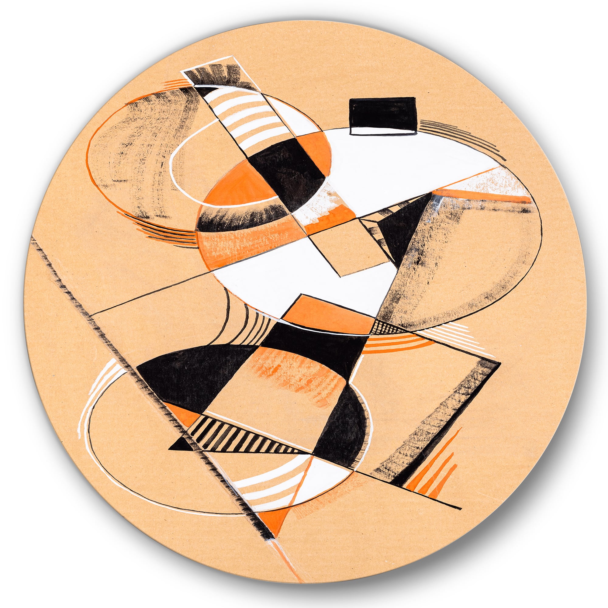 Designart - Colored Geometric Abstract Compositions V