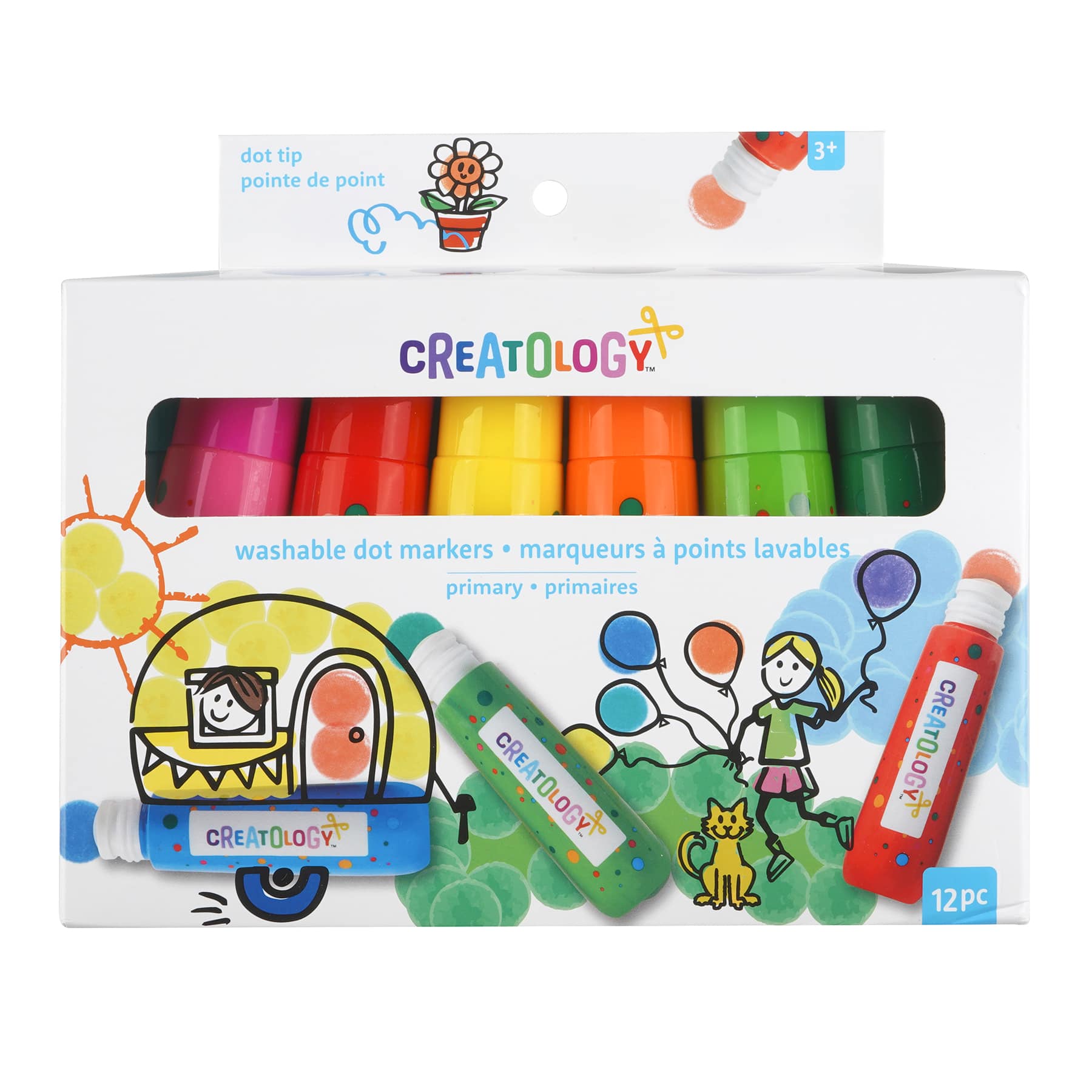 Rainbow Washable Dot Markers by Creatology™