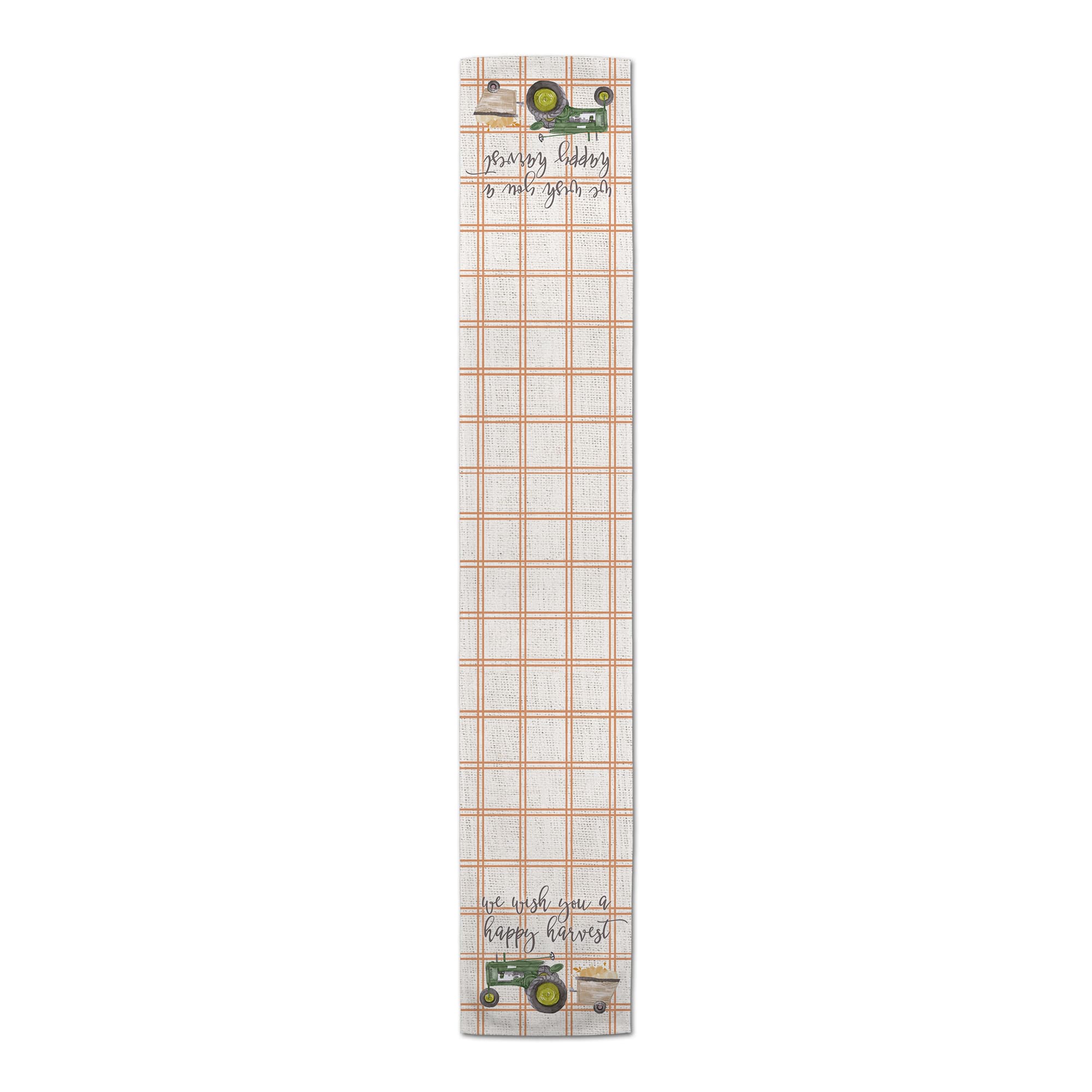 72" Green Tractor Harvest Table Runner