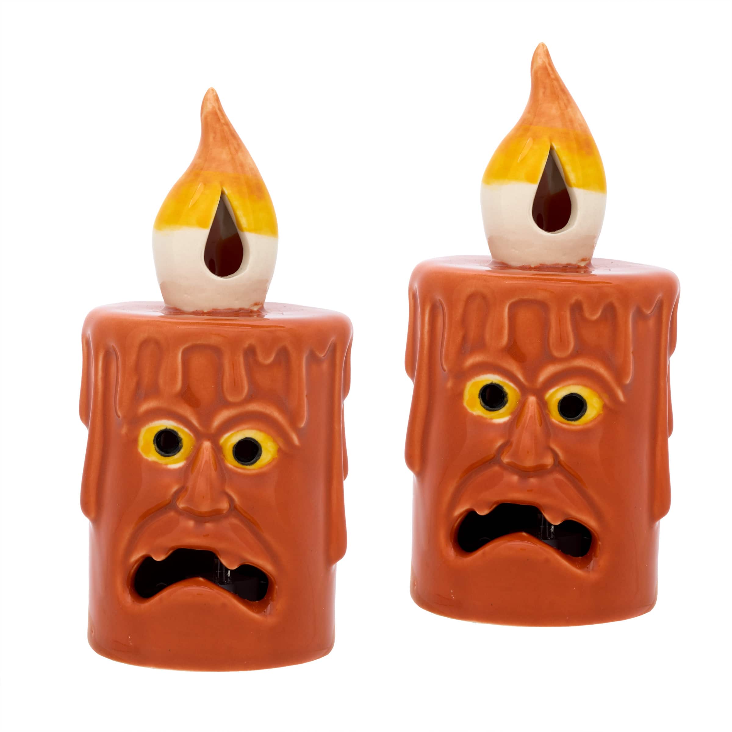 Michaels, 7" Jack Orange Candles with LED Lights, 2ct. – Category: Lighted Decor