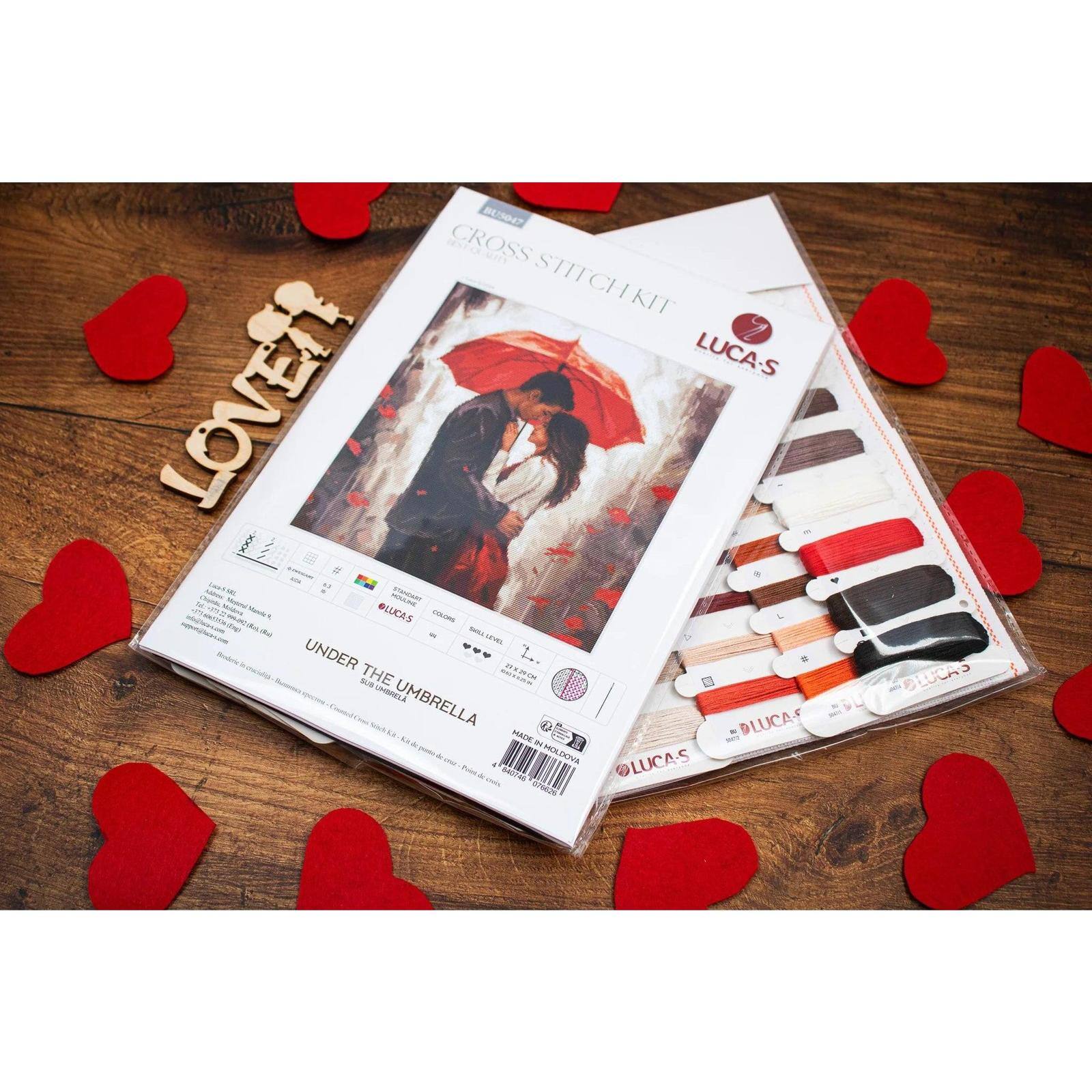 Luca-S Under The Umbrella Counted Cross Stitch Kit