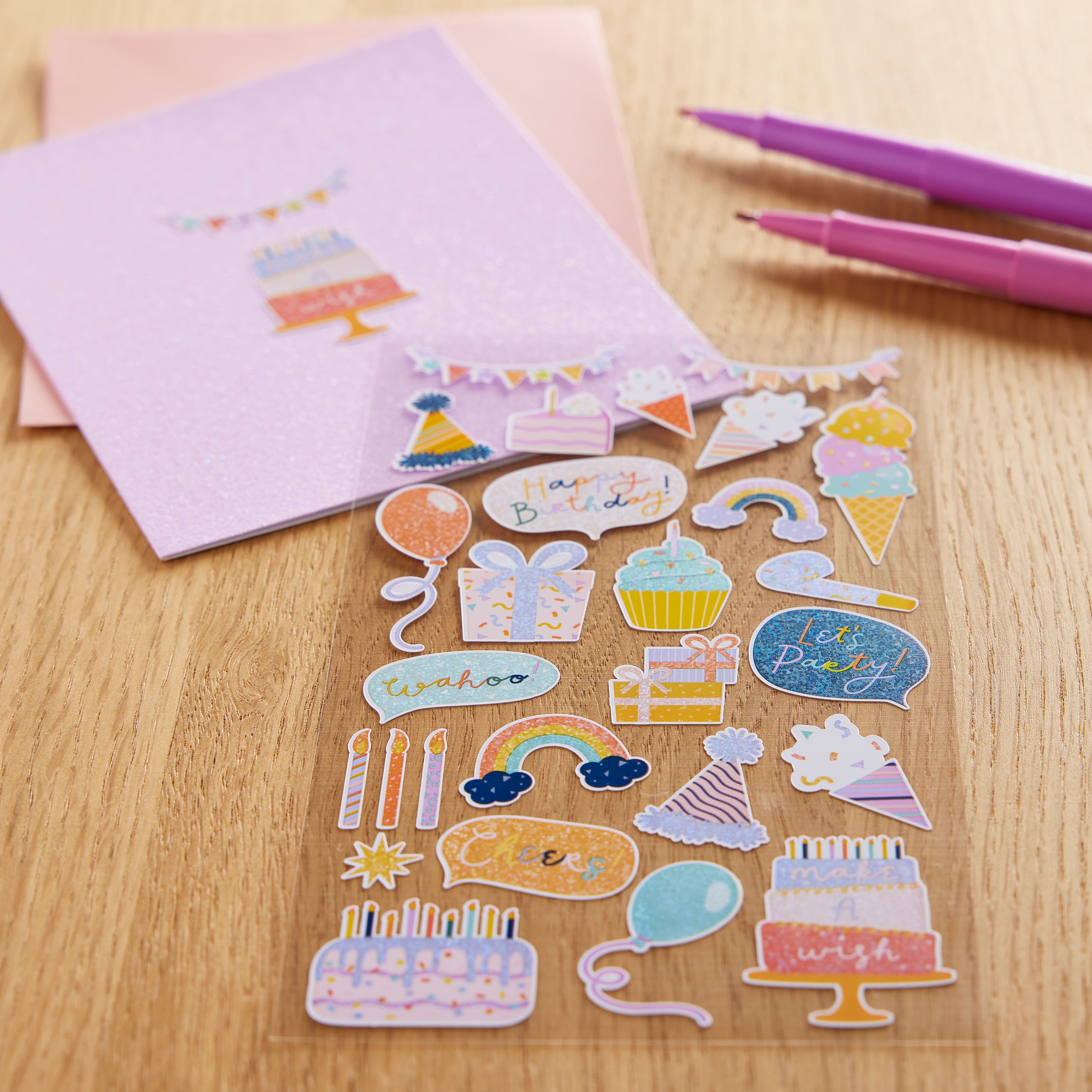 12 Pack: Birthday Party Stickers by Recollections™