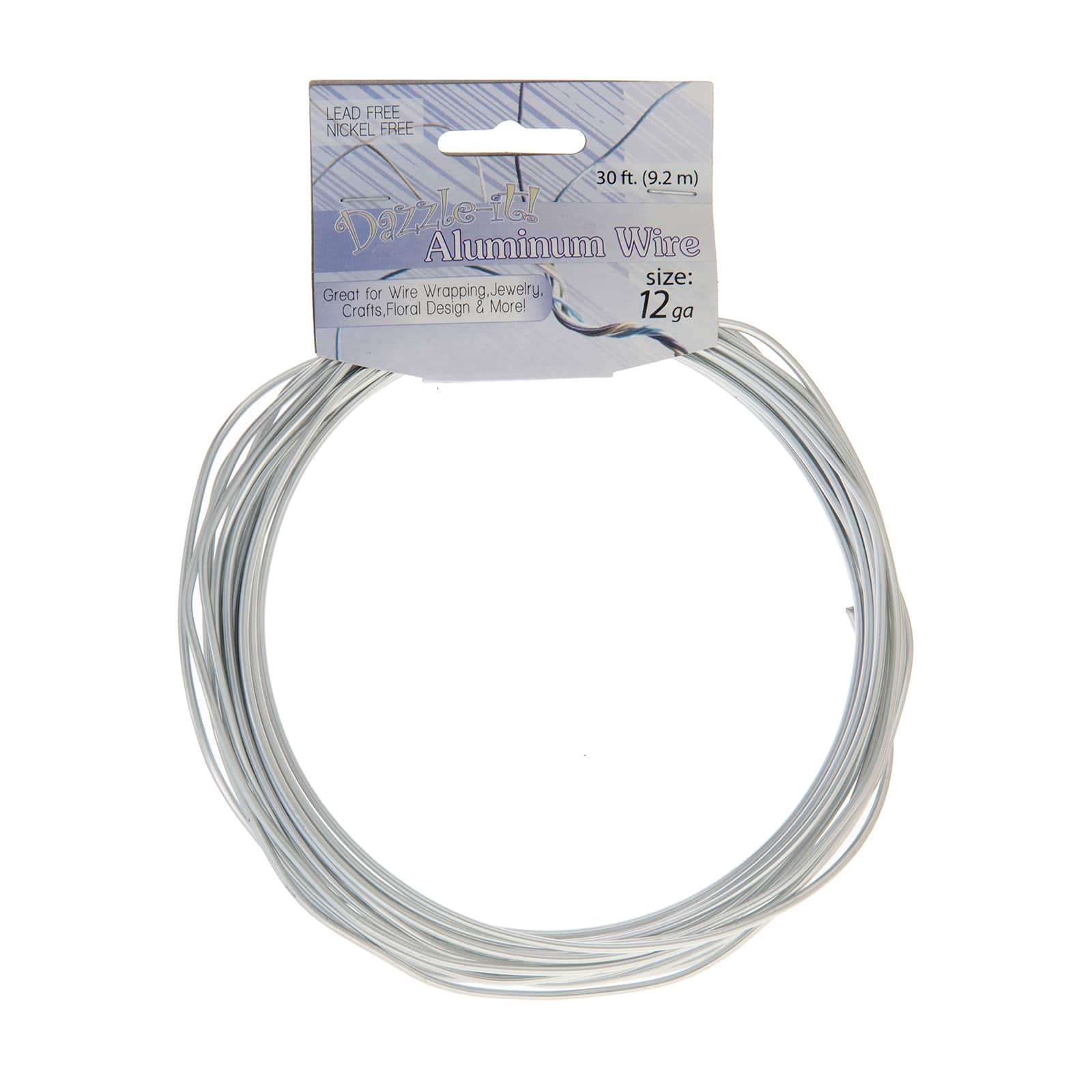 John Bead 12 Gauge Aluminum Jewelry Wire, 30ft.